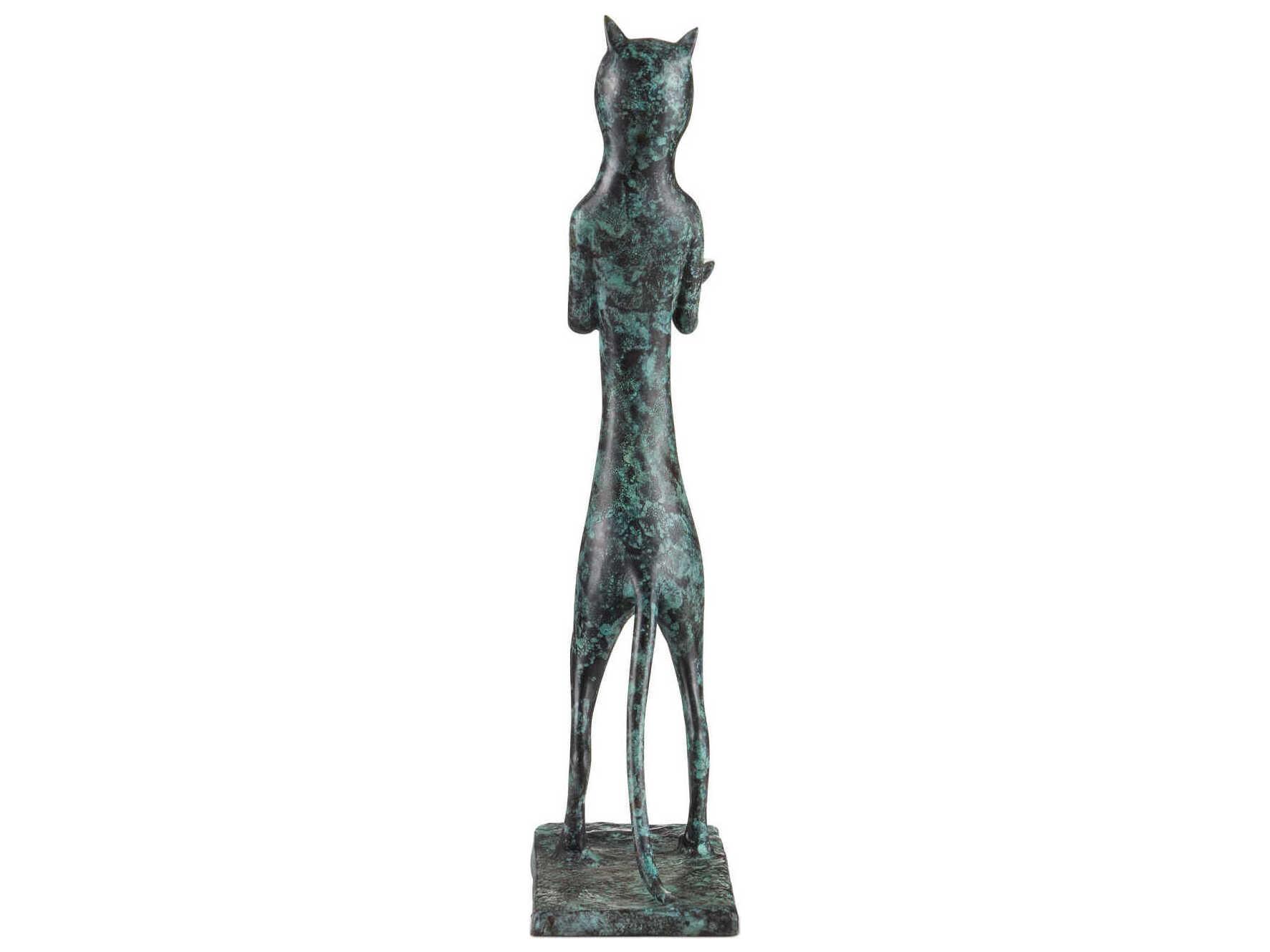 Currey & Company Bastet Cat Bronze Sculpture