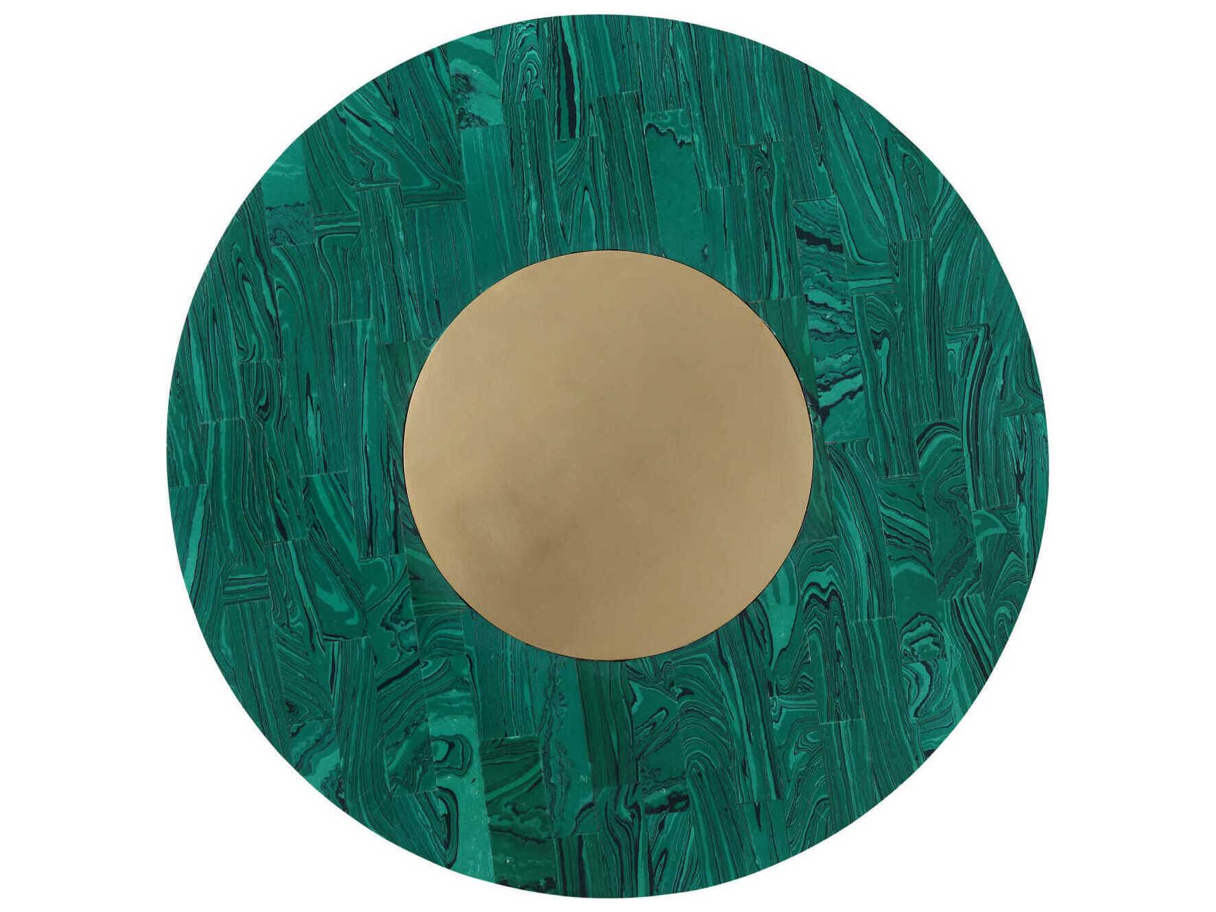 Currey & Company Transformation Marbled Green Brushed Brass Box