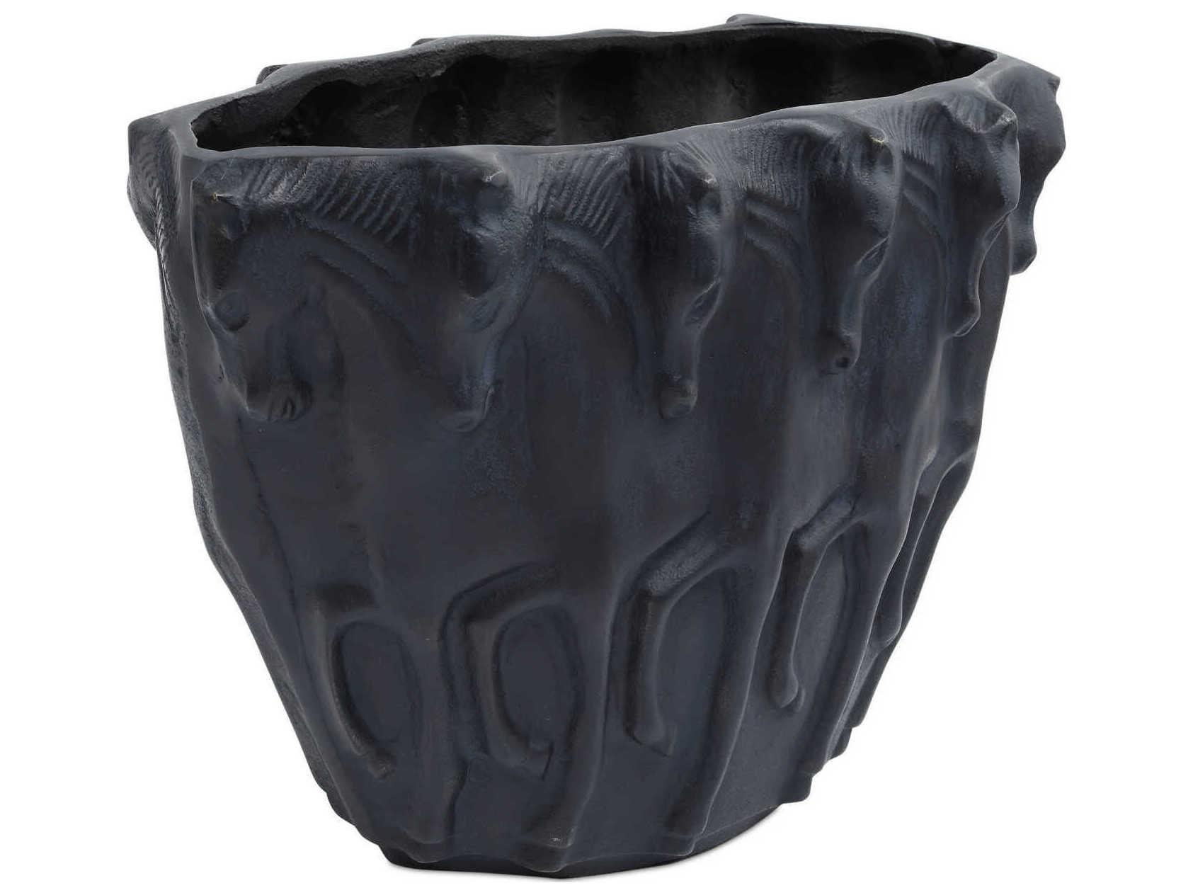 Currey & Company Dressage Bronze Oval Vase