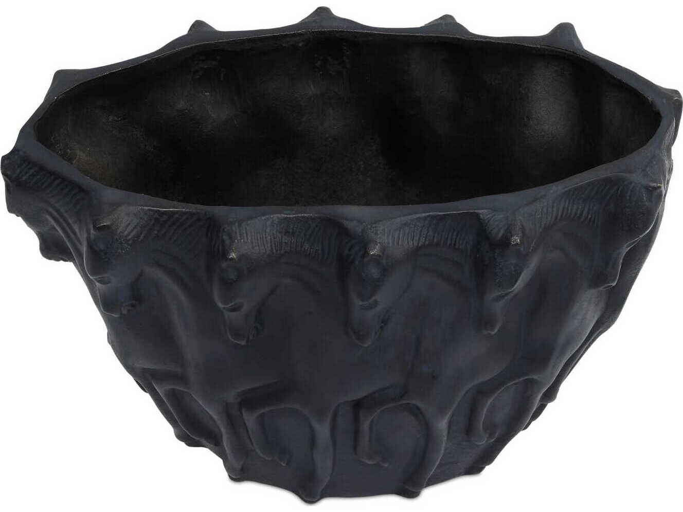 Currey & Company Dressage Bronze Oval Vase