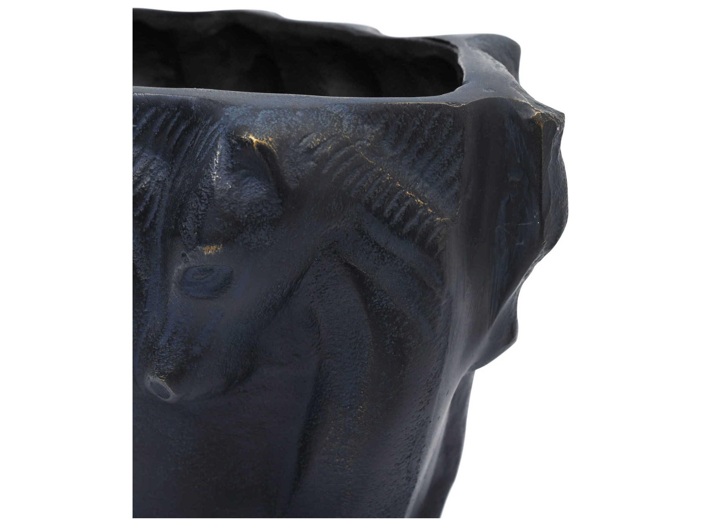 Currey & Company Dressage Bronze Oval Vase