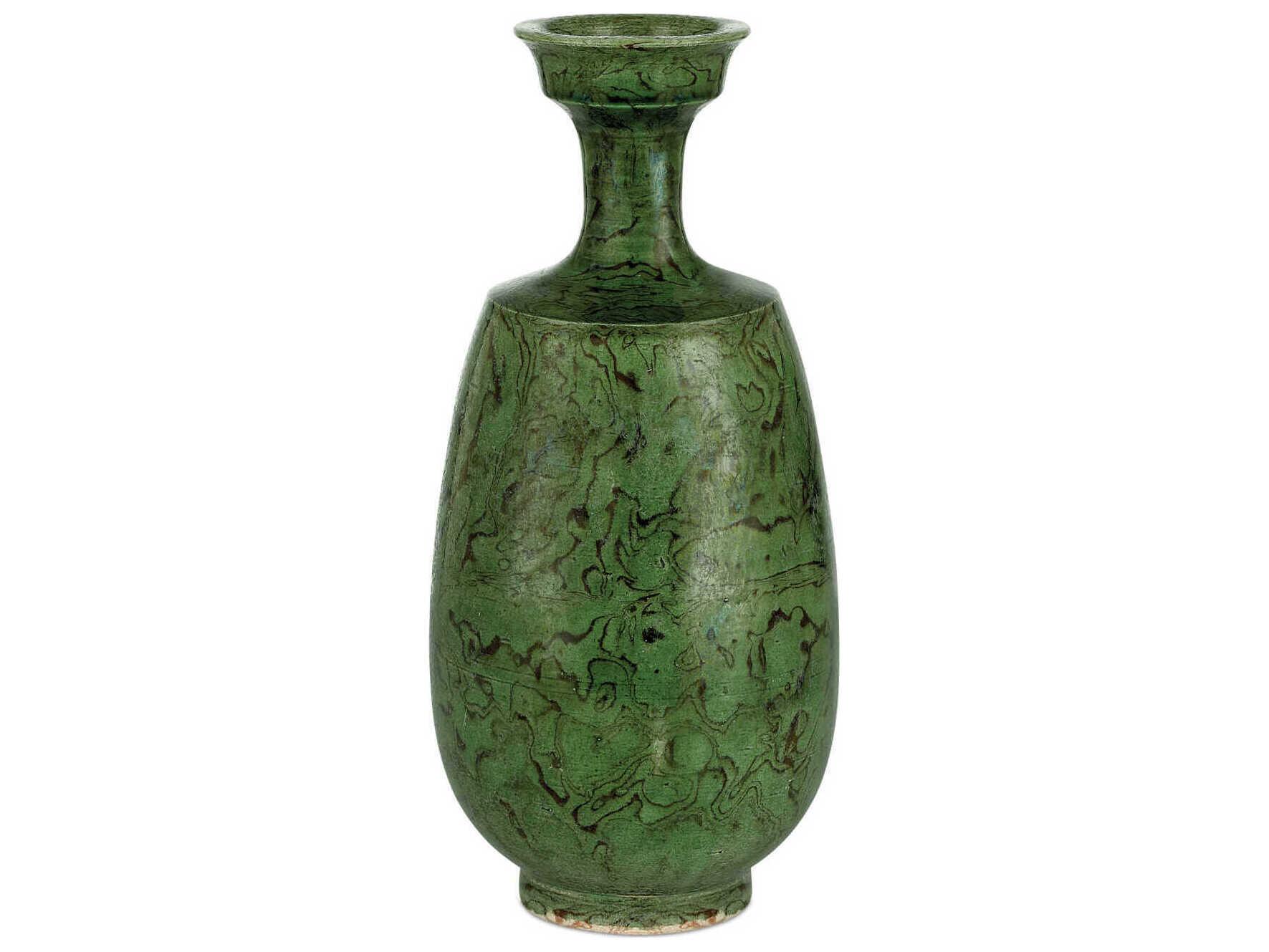 Currey & Company Romulus Green Vase Set of 3