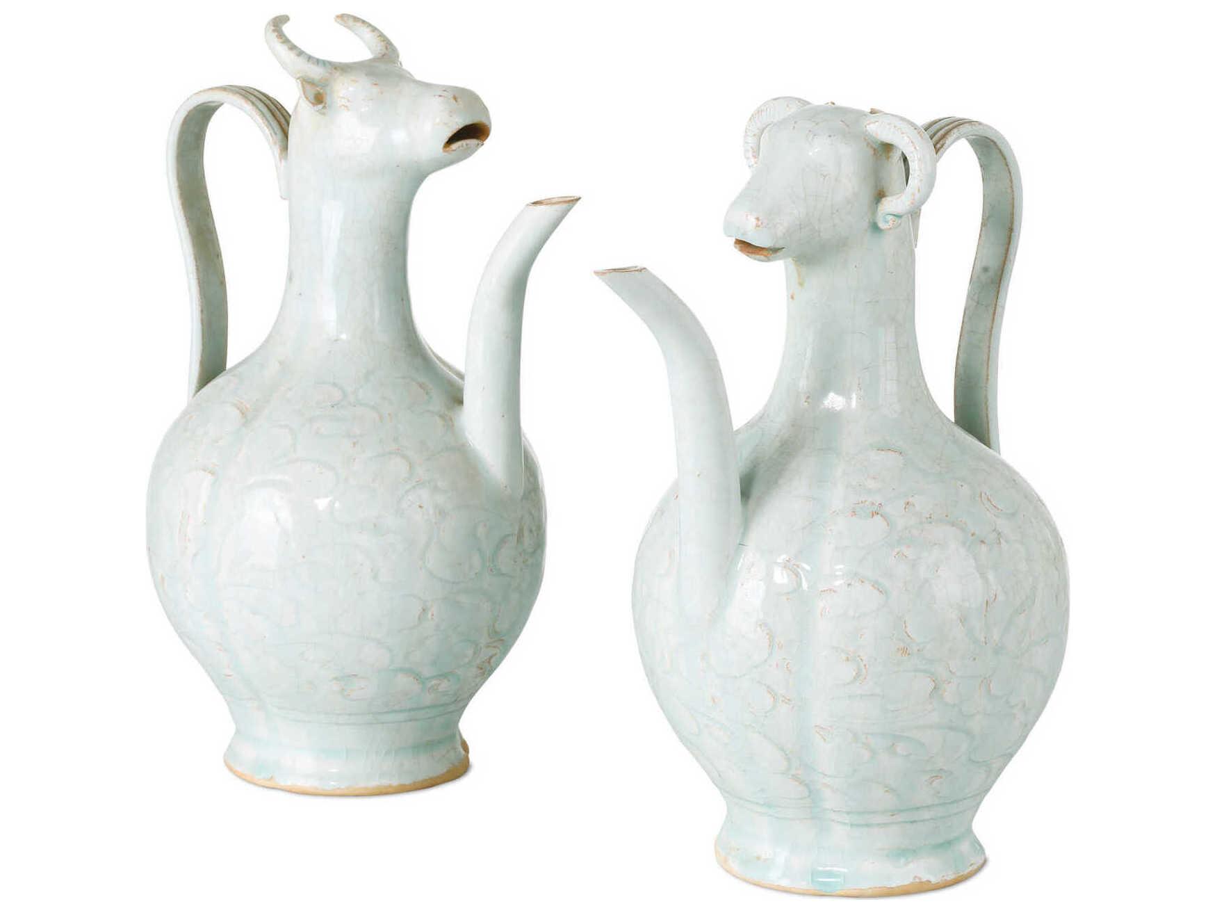 Currey & Company Ritual Celadon Hunting Bottle