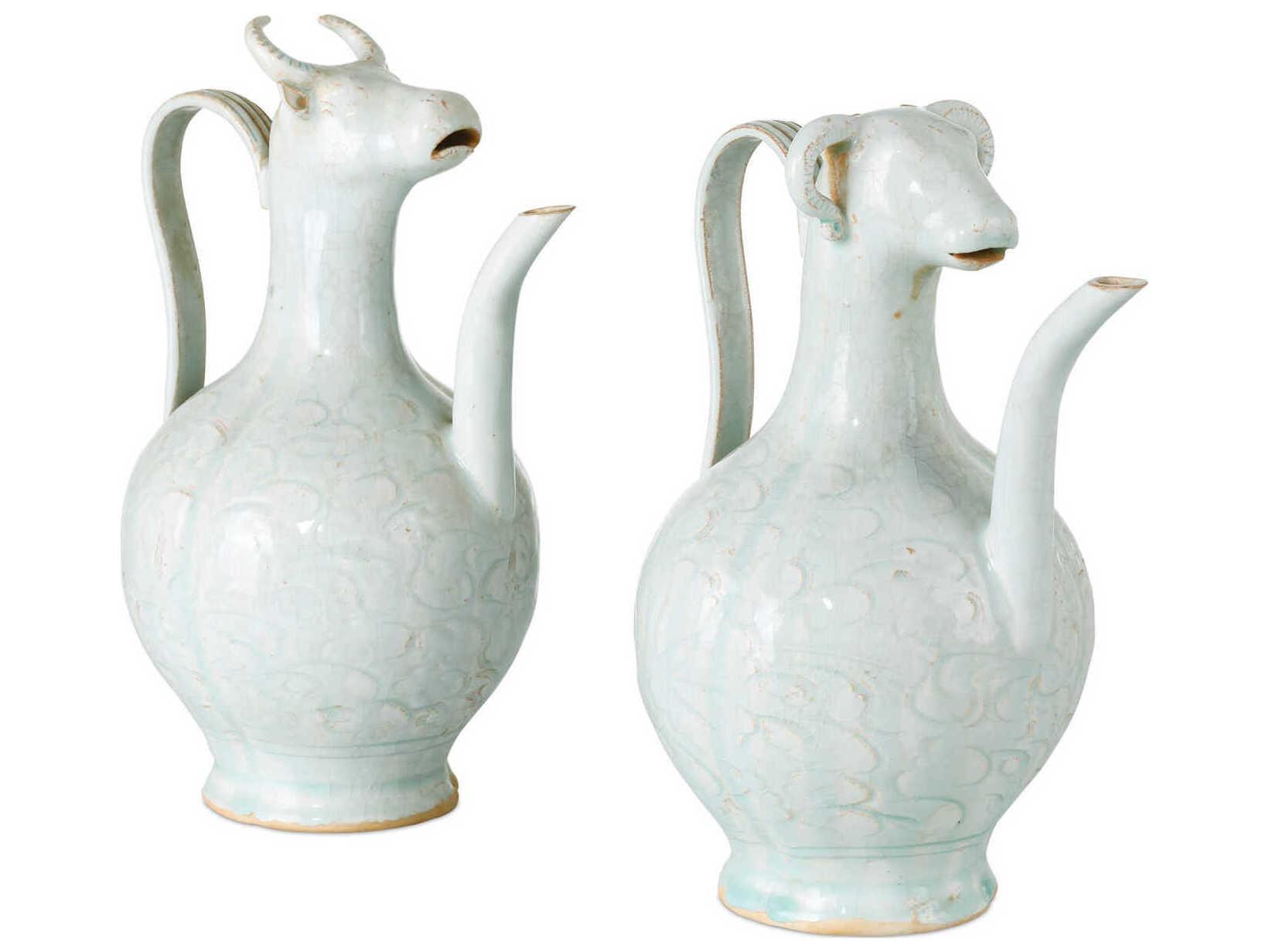 Currey & Company Ritual Celadon Hunting Bottle