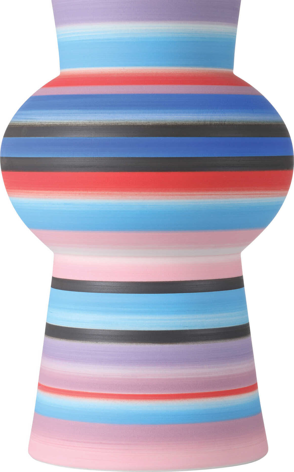 Currey & Company Happy 80 Bright Blue Red Vase