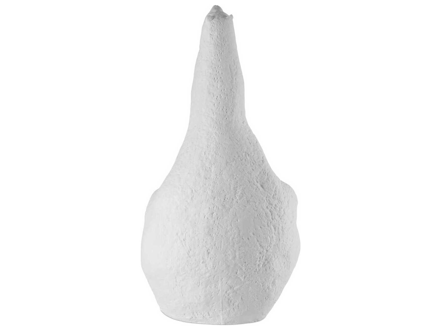 Currey & Company Yarmouth White Bear Sculpture