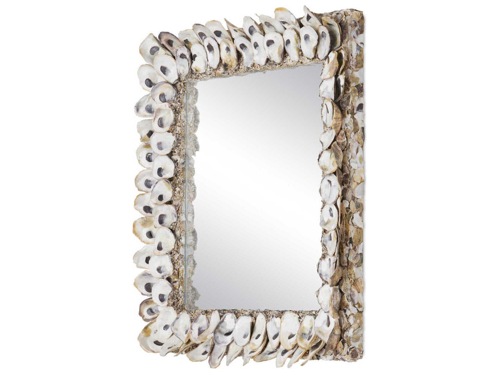 Currey & Company Currey In A Hurry Oyster Shell Wall Mirror
