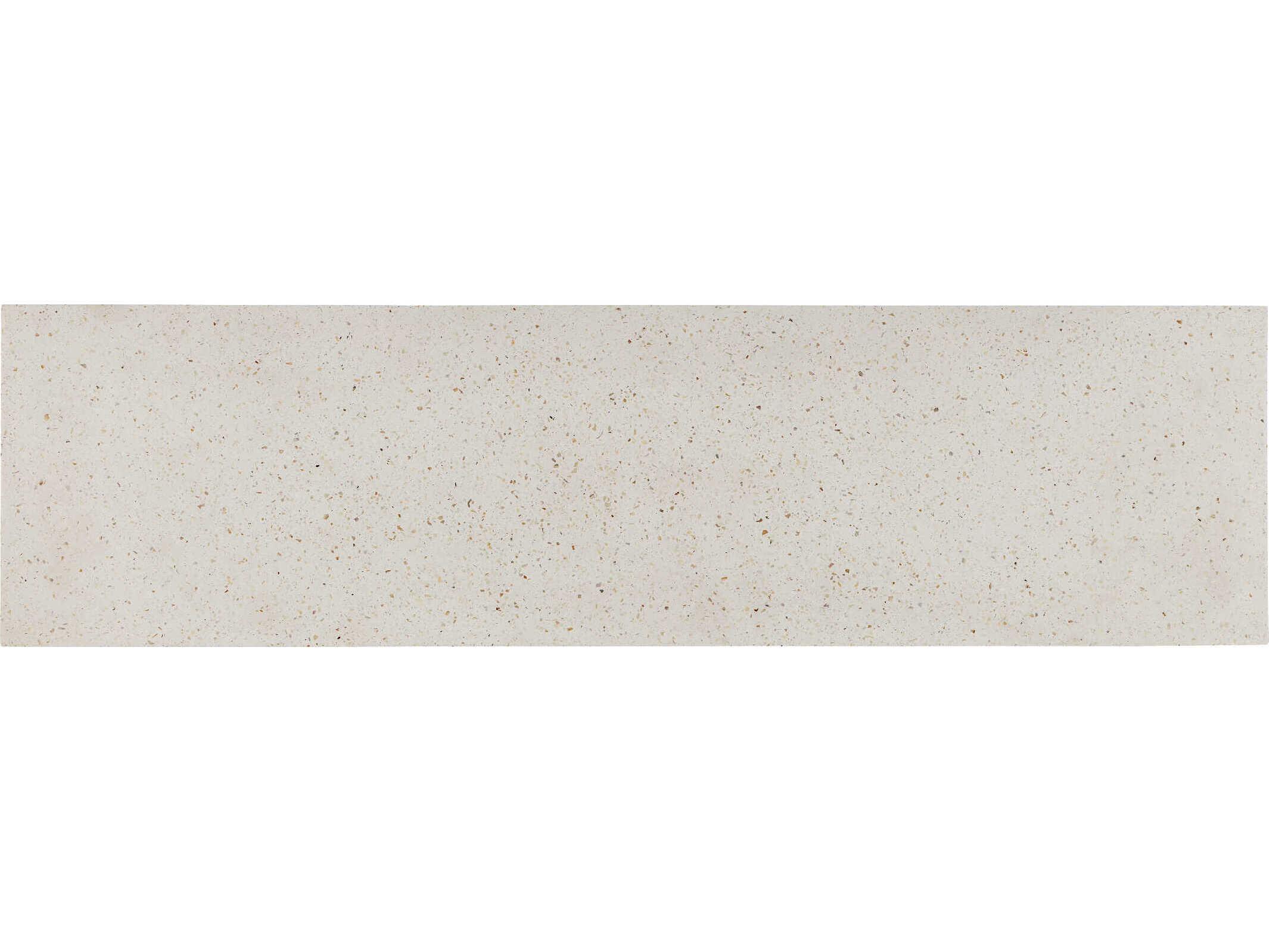 Currey & Company Carson Rectangular Concrete Ivory Terrazzo Console Table