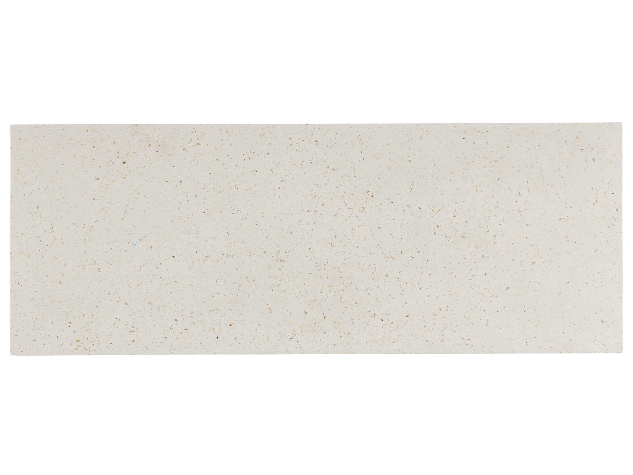 Currey & Company Carson 48" Ivory Terrazzo Beige Accent Bench
