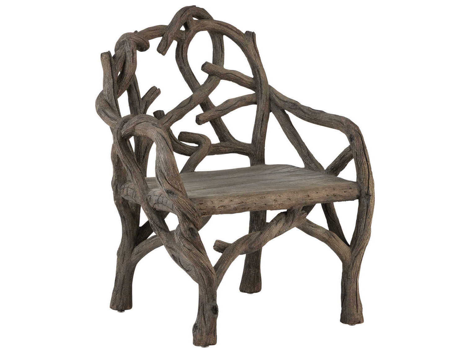 Currey & Company Dunmore Brown Accent Chair