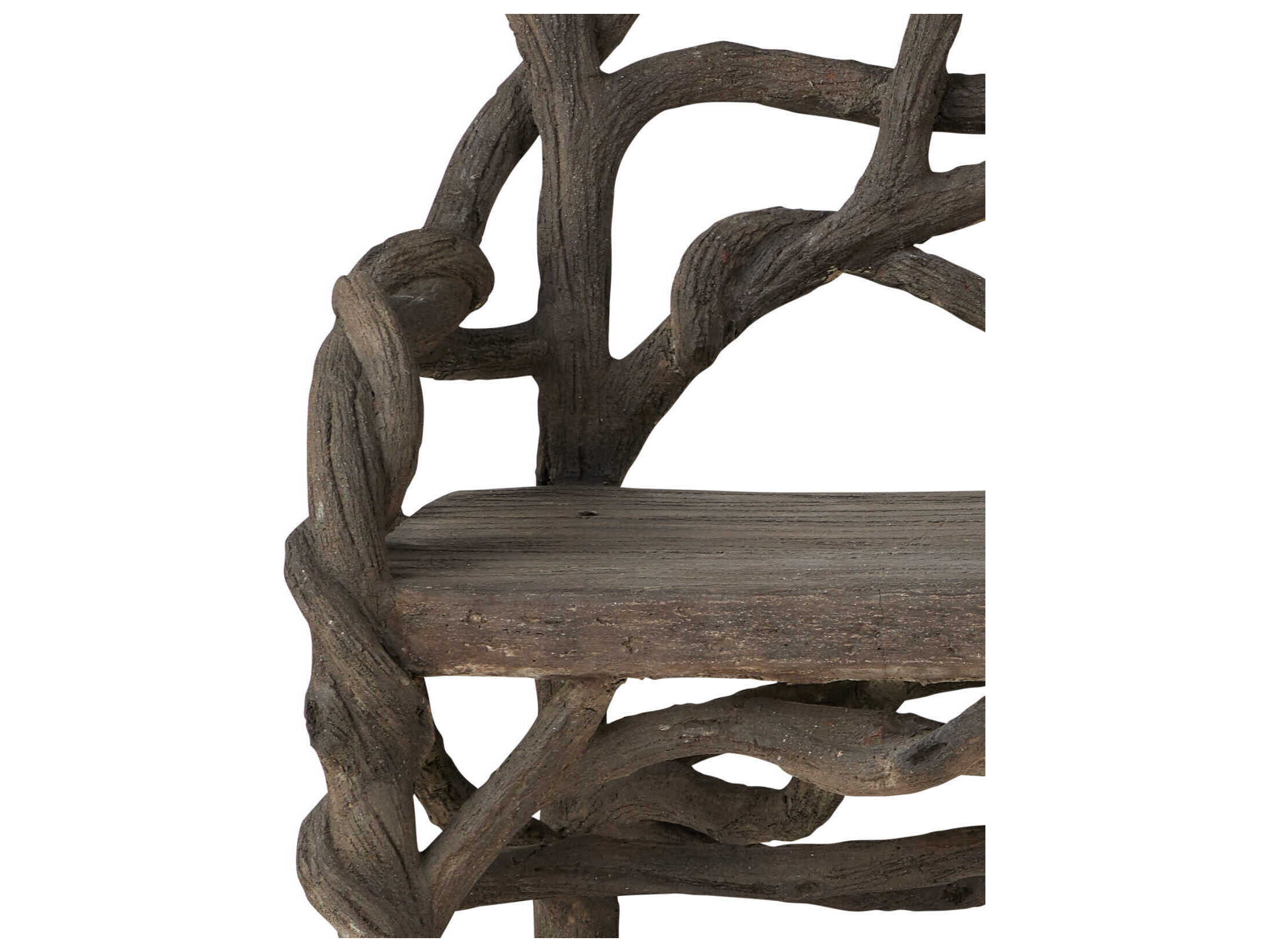 Currey & Company Dunmore Charbon De Bois Brown Accent Bench