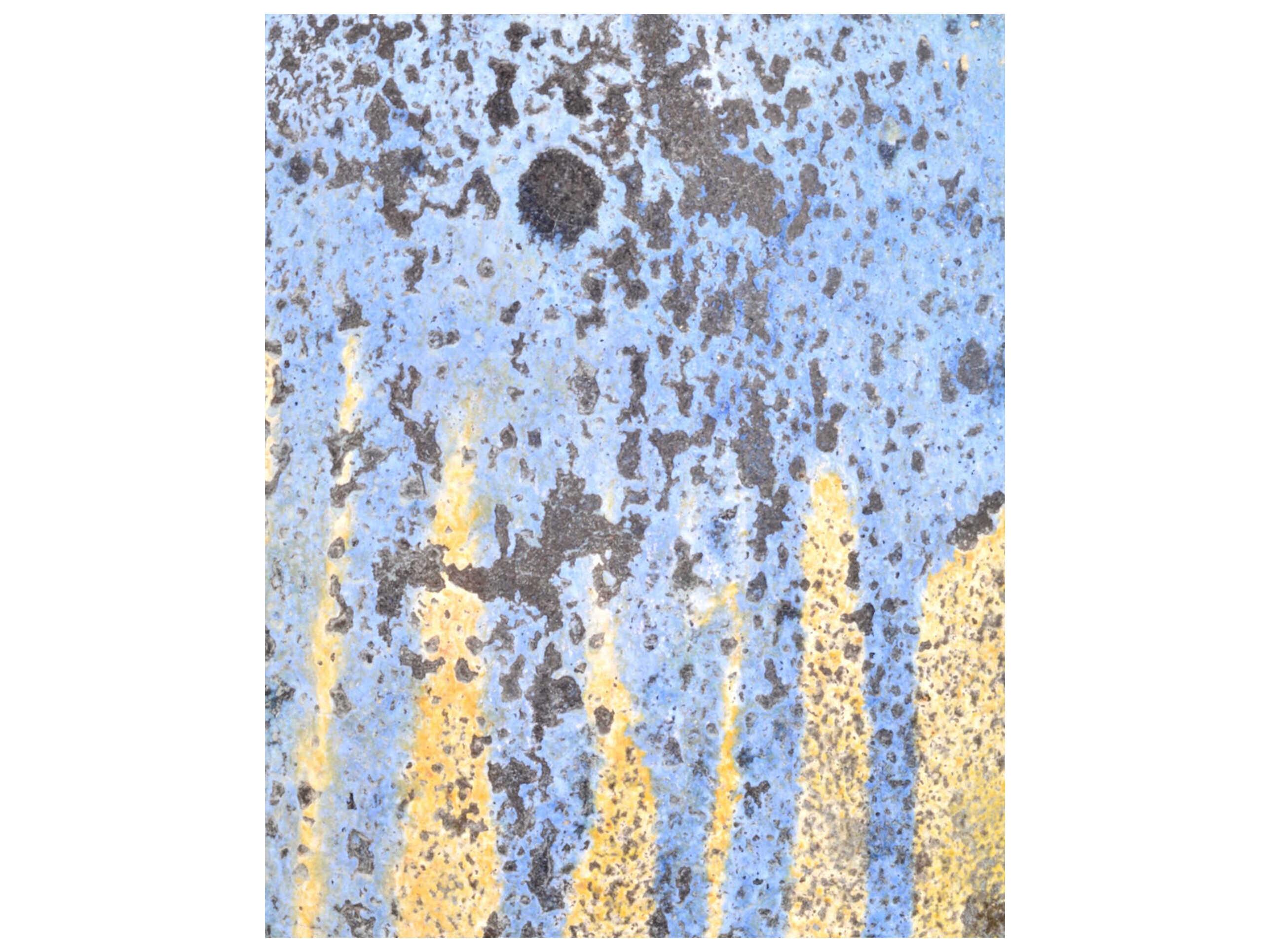 Currey & Company Cinisi Greenish White / Blue Drip Plant Stand