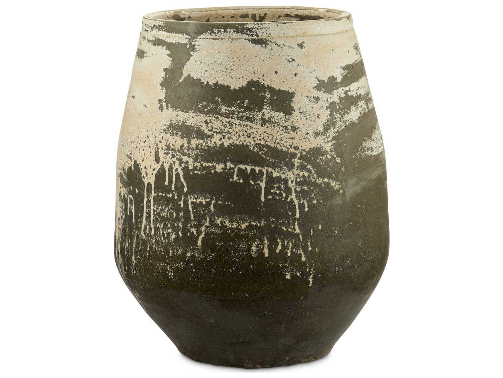 Currey & Company Greenish White Sicilia Plant Stands