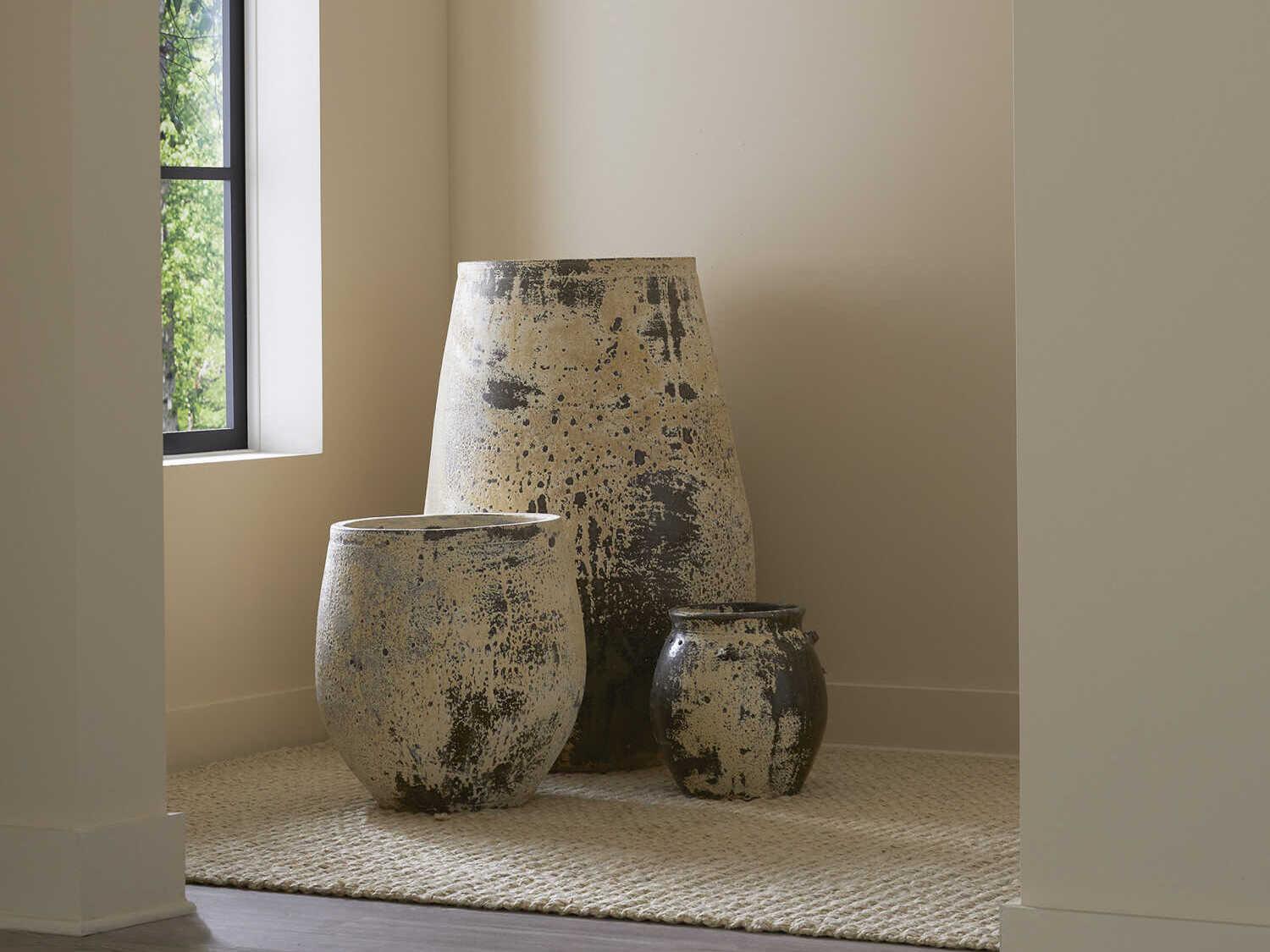 Currey & Company Greenish White Sicilia Plant Stands