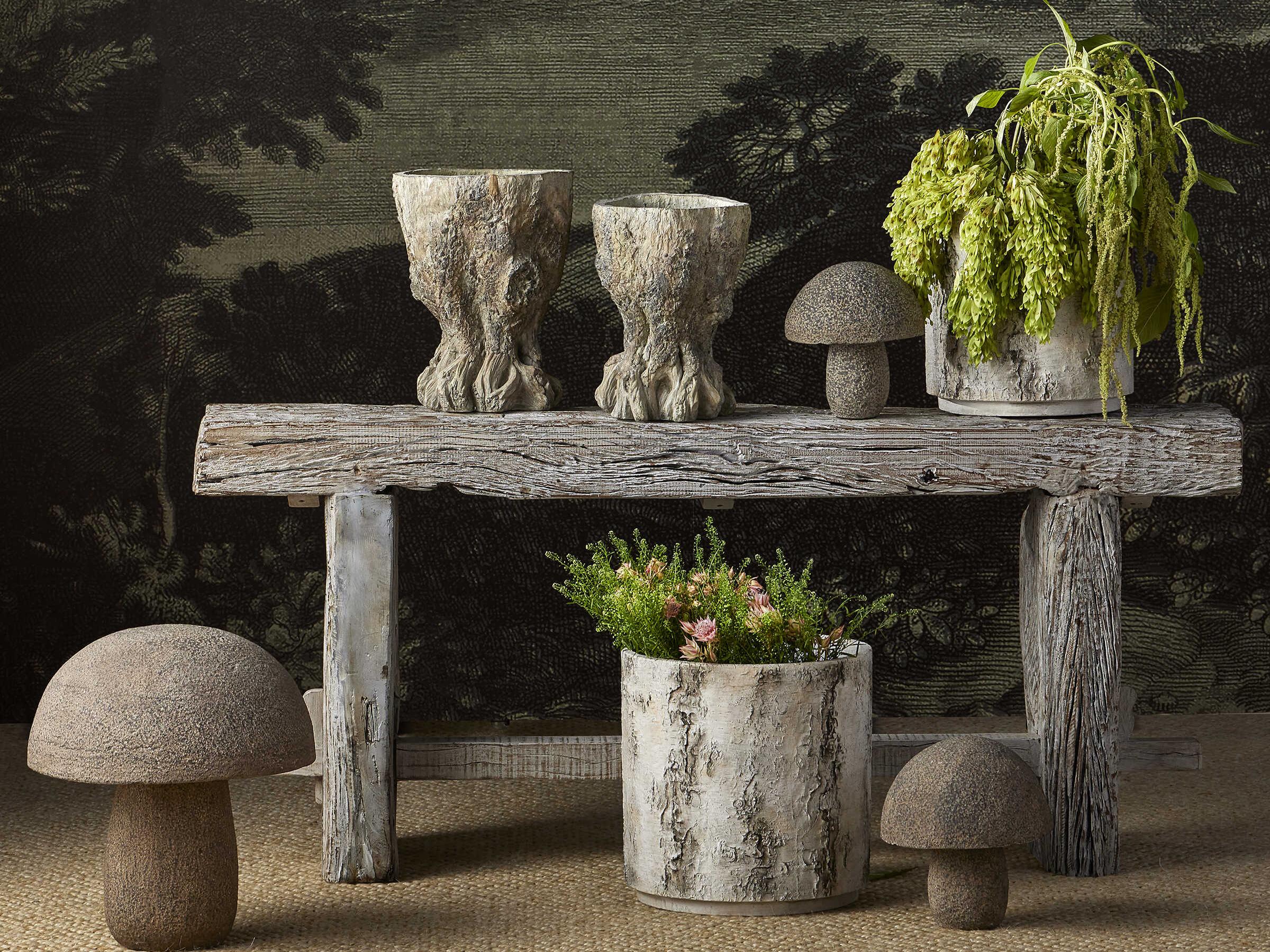 Currey & Company Faux Birch Planter