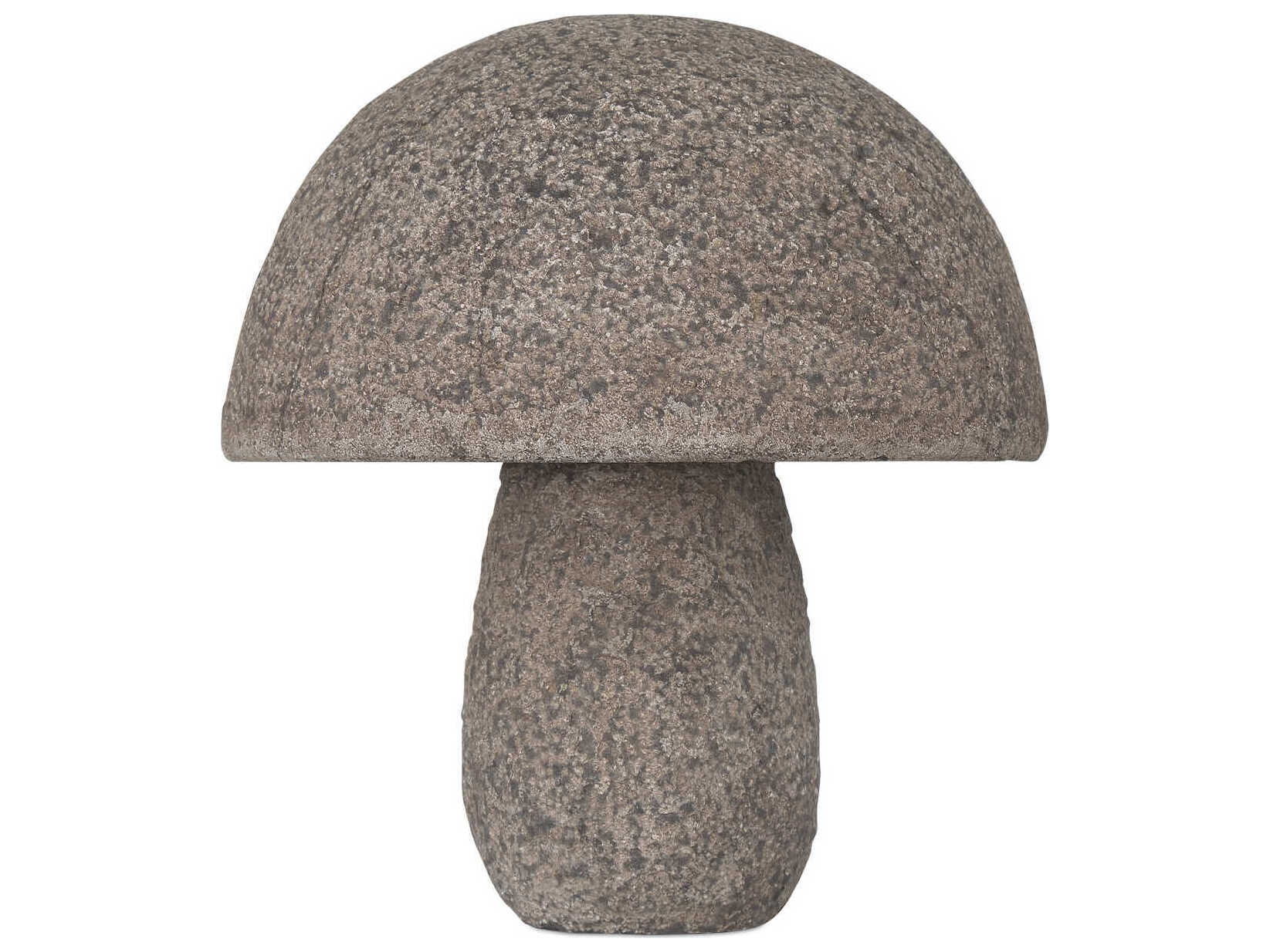 Currey & Company Textured Brown Mushroom Sculpture