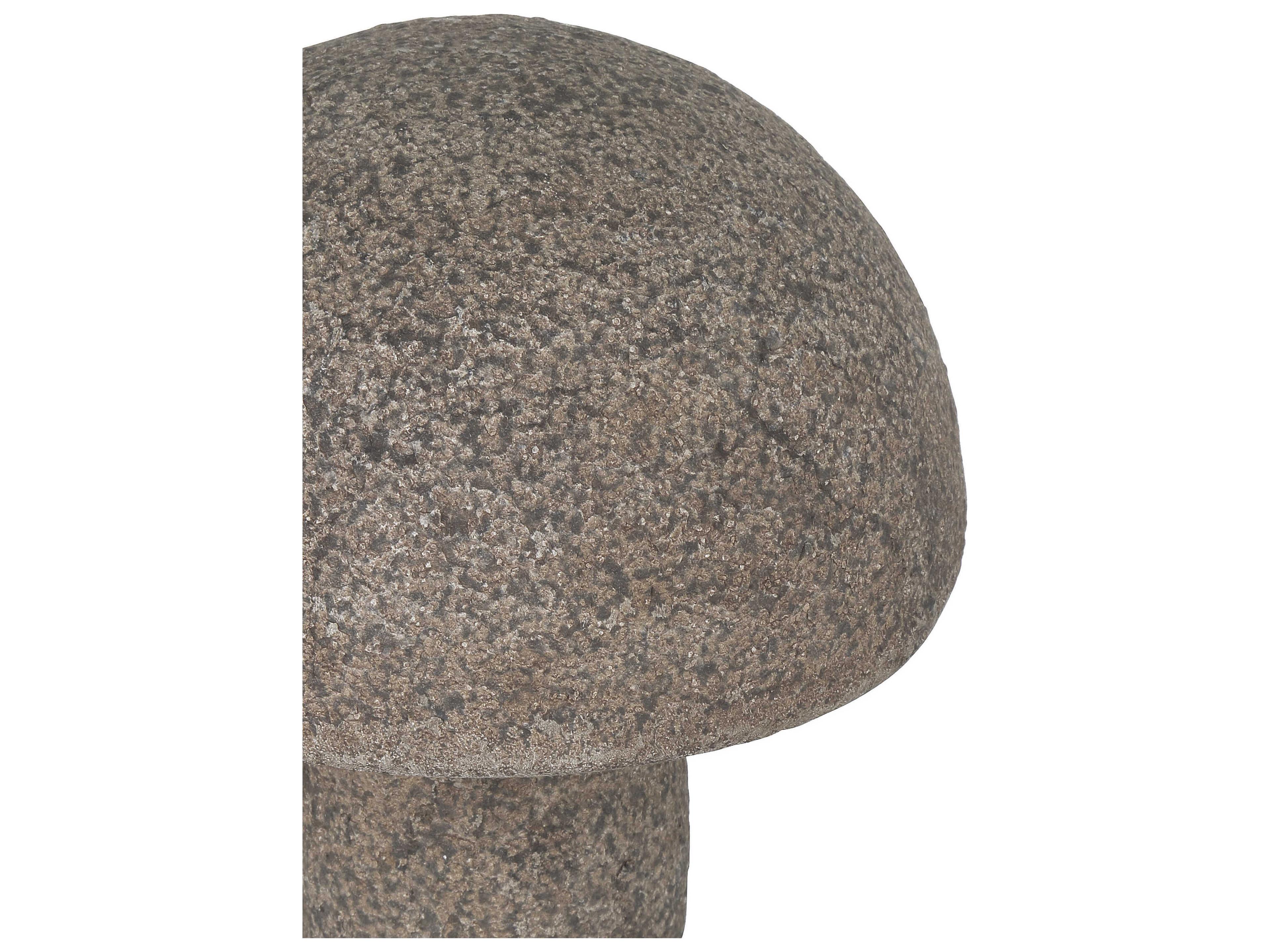 Currey & Company Textured Brown Mushroom Sculpture