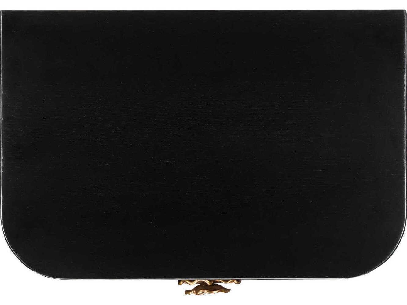 Currey & Company Briallen 2-Drawers Gold Oak Wood Nightstand