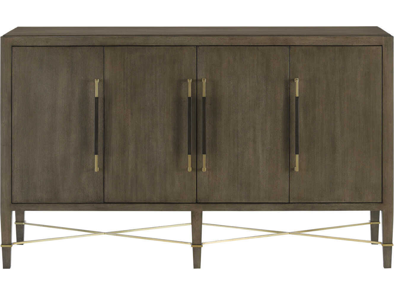Currey & Company Verona 67" Mahogany Wood Chanterelle Coffee Champagne Sideboard