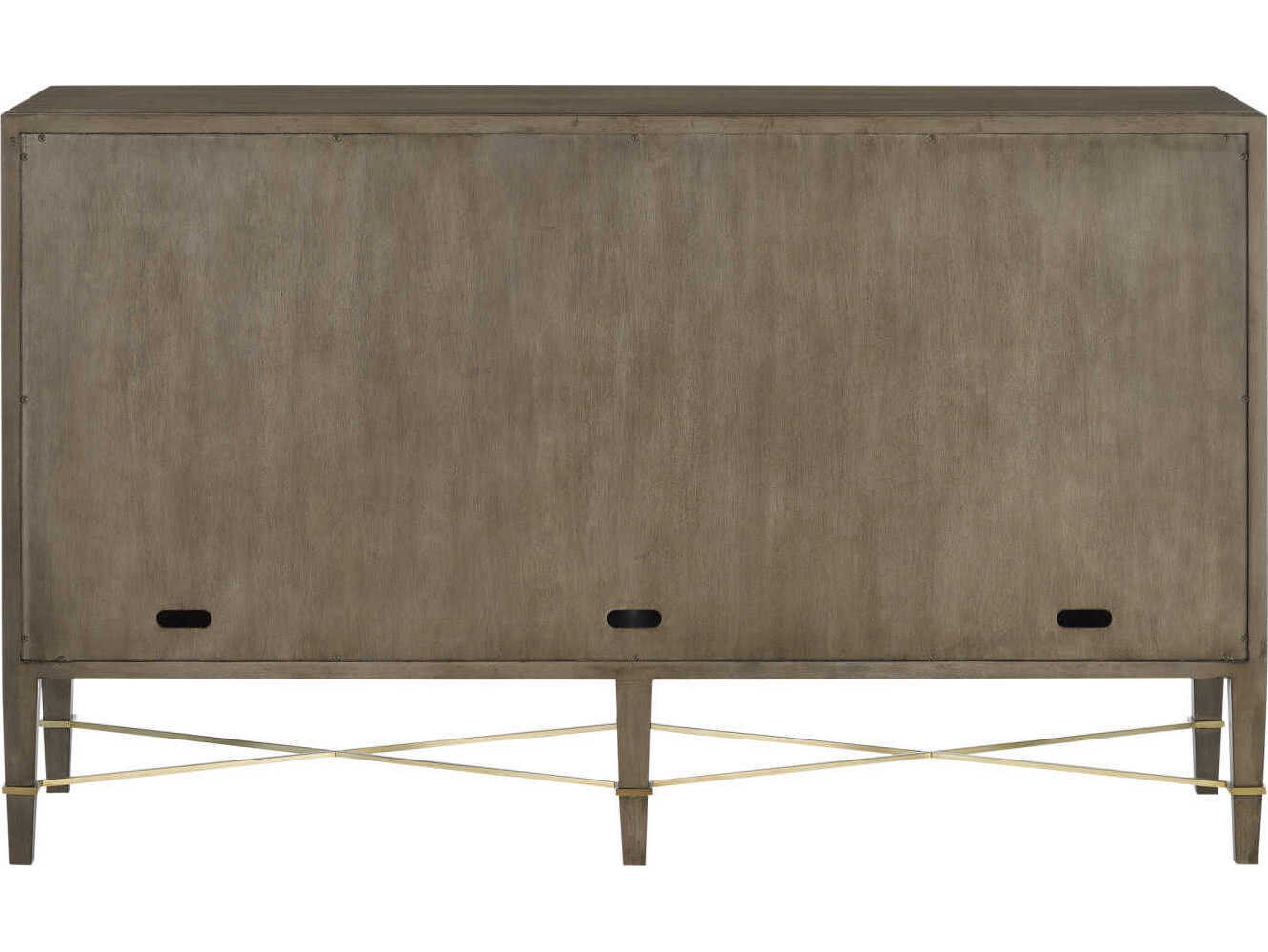 Currey & Company Verona 67" Mahogany Wood Chanterelle Coffee Champagne Sideboard