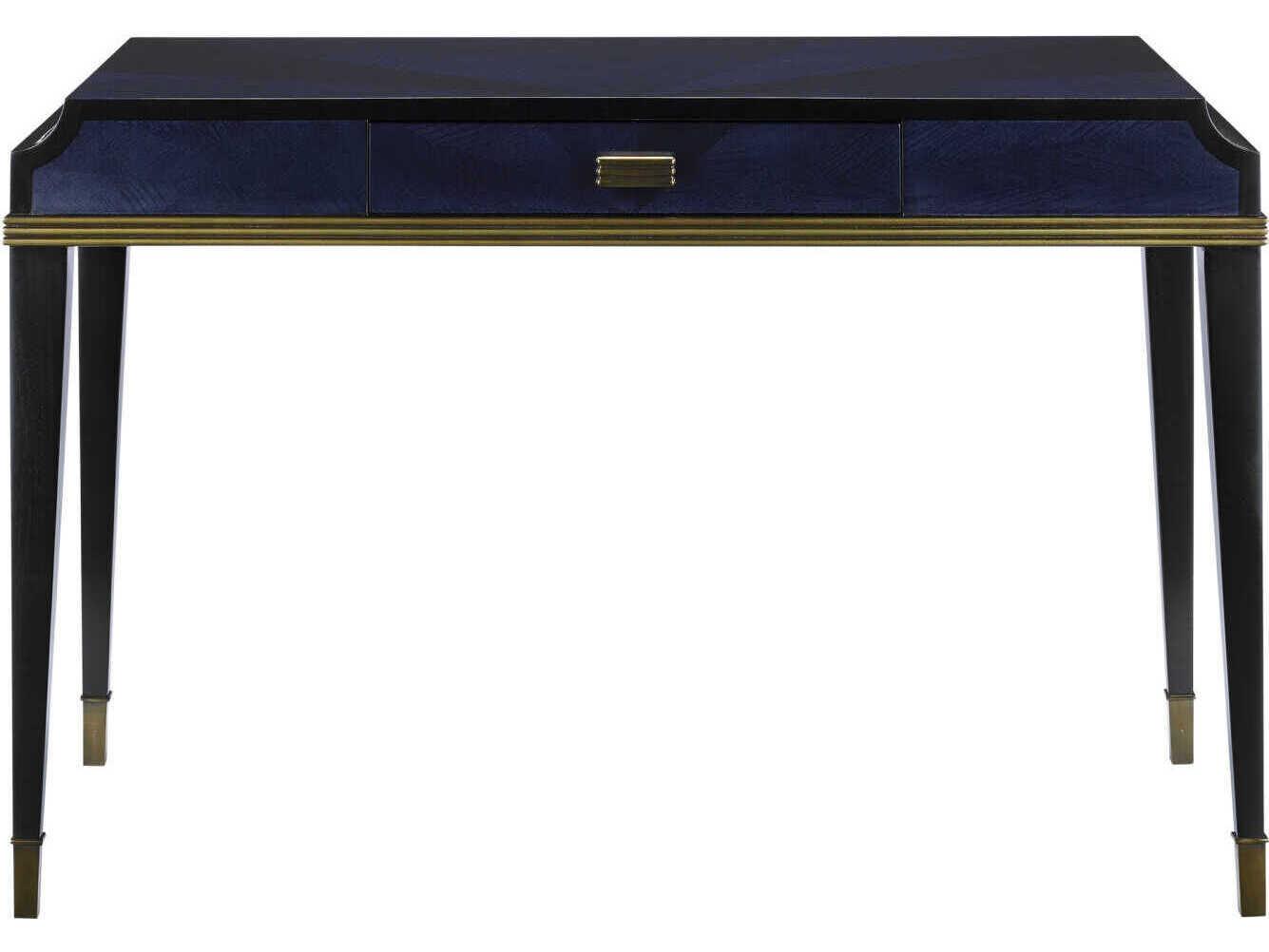 Currey & Company Kallista Black Hardwood Secretary Desk