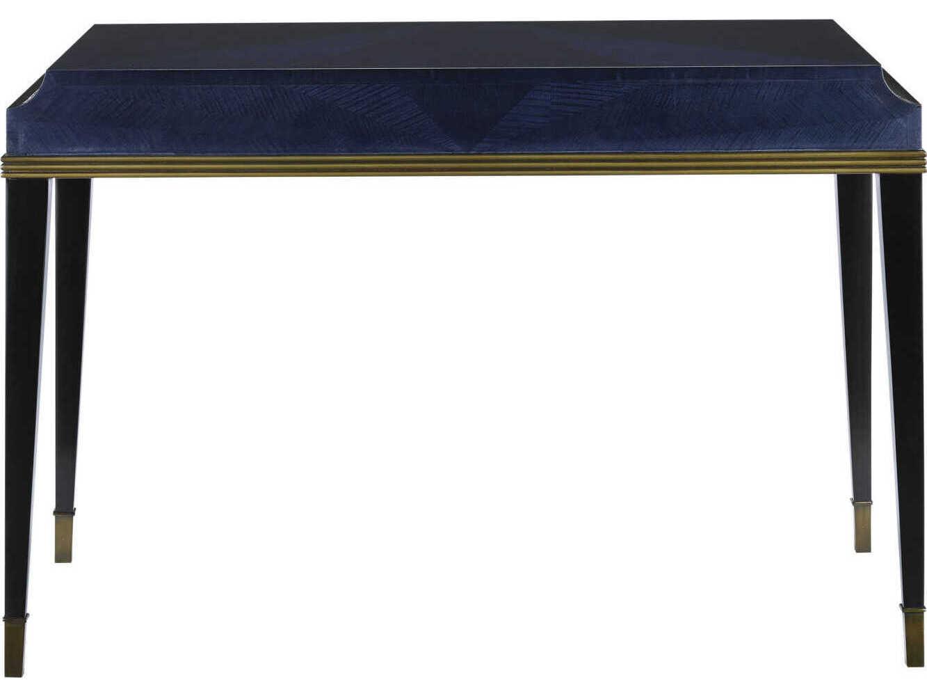 Currey & Company Kallista Black Hardwood Secretary Desk