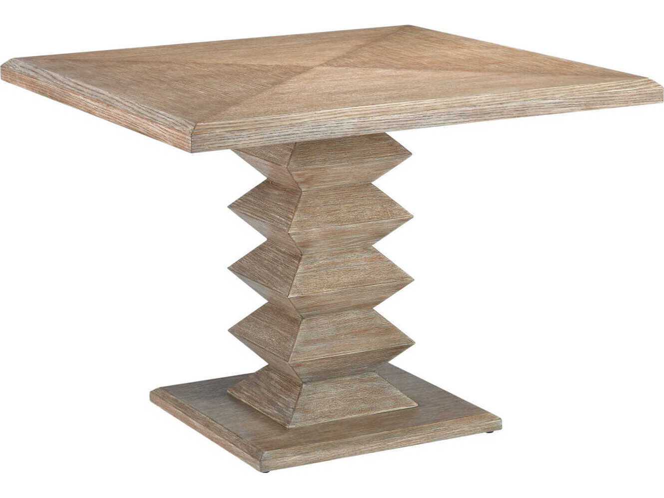 Currey & Company Sayan Square Wood Light Pepper Dining Table