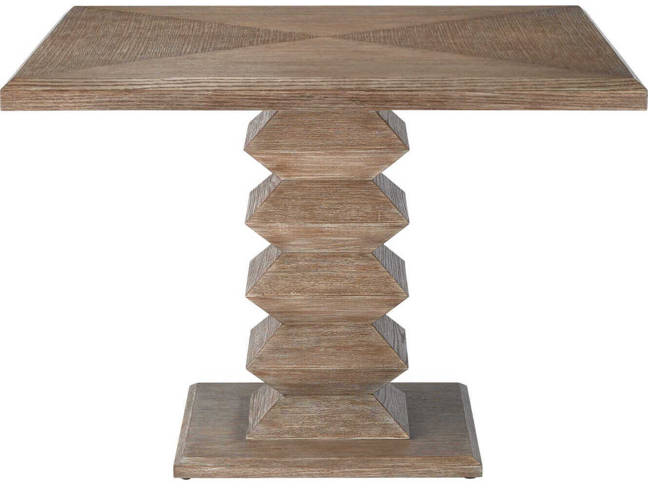 Currey & Company Sayan Square Wood Light Pepper Dining Table