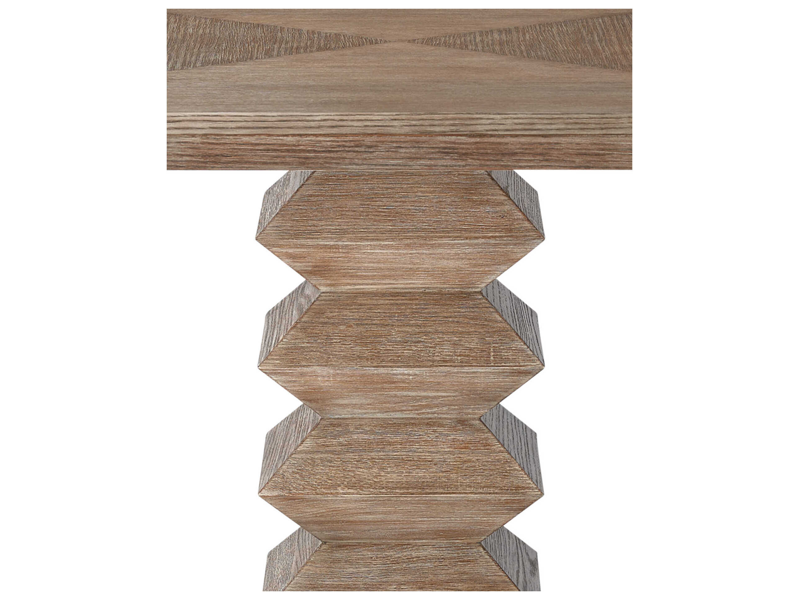 Currey & Company Sayan Square Wood Light Pepper Dining Table