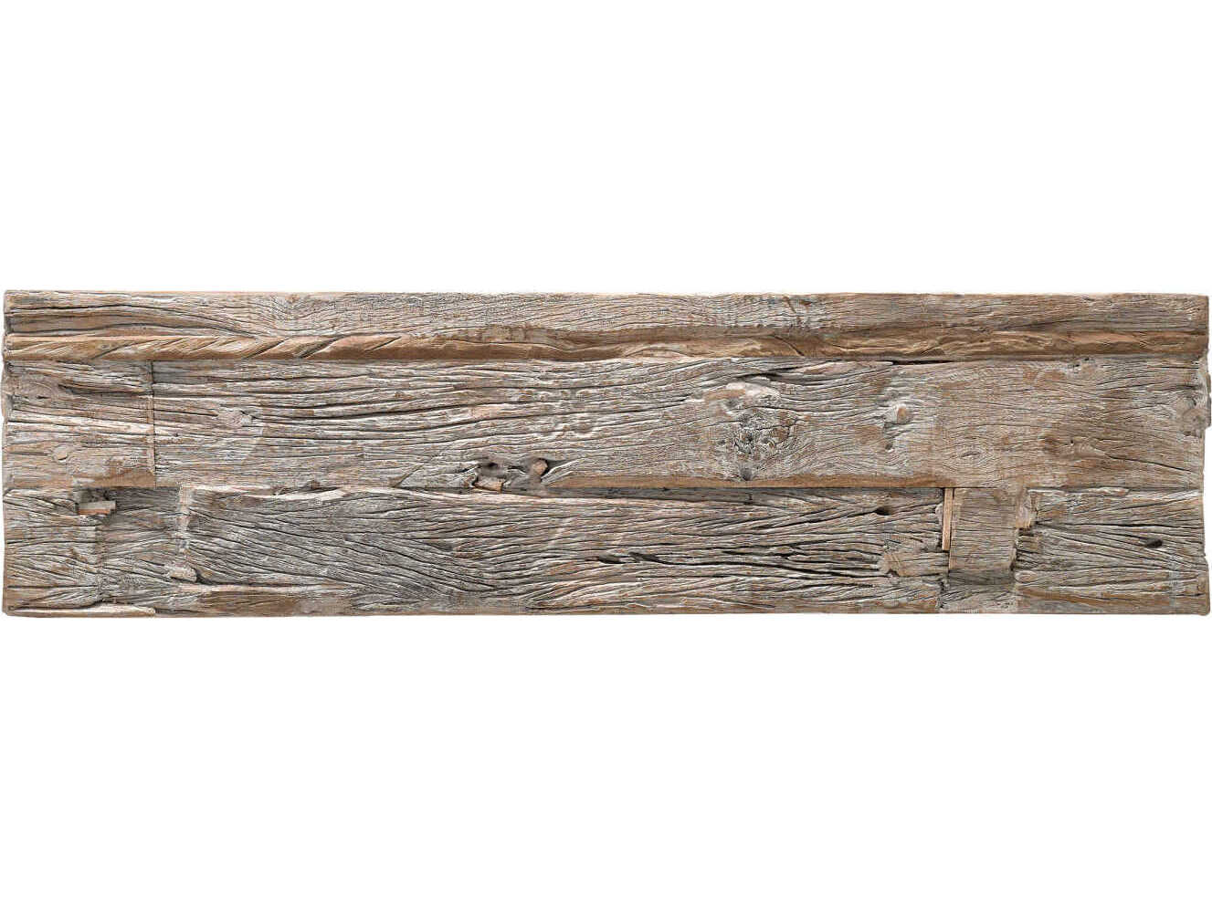 Currey & Company Kanor Rectangular Wood Whitewash Console Table