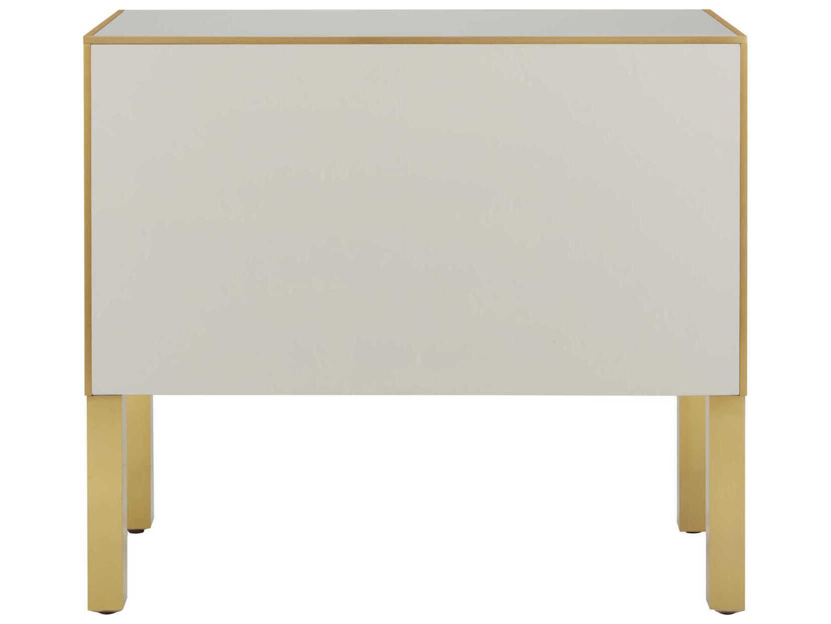 Currey & Company Arden 3-Drawers Gold Hardwood Dresser