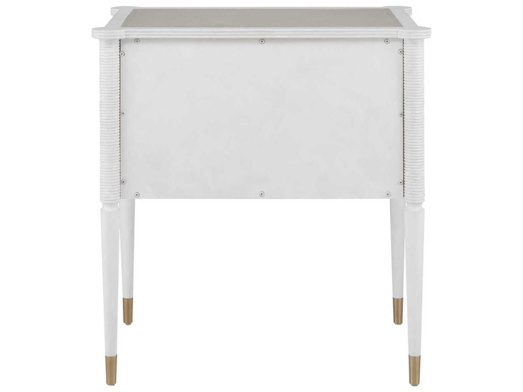 Currey & Company Aster 2-Drawers Mahogany Wood Nightstand