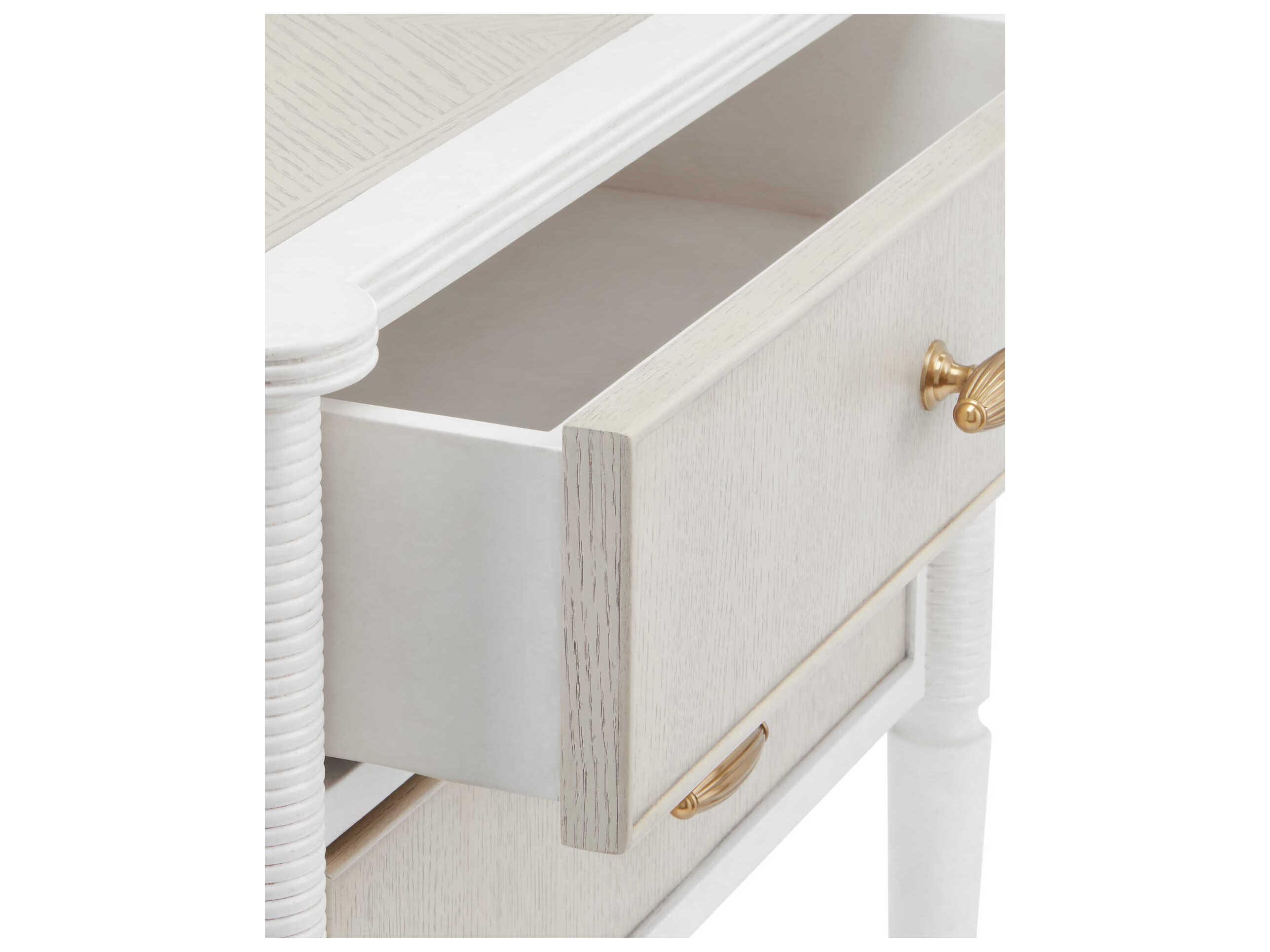 Currey & Company Aster 2-Drawers Mahogany Wood Nightstand