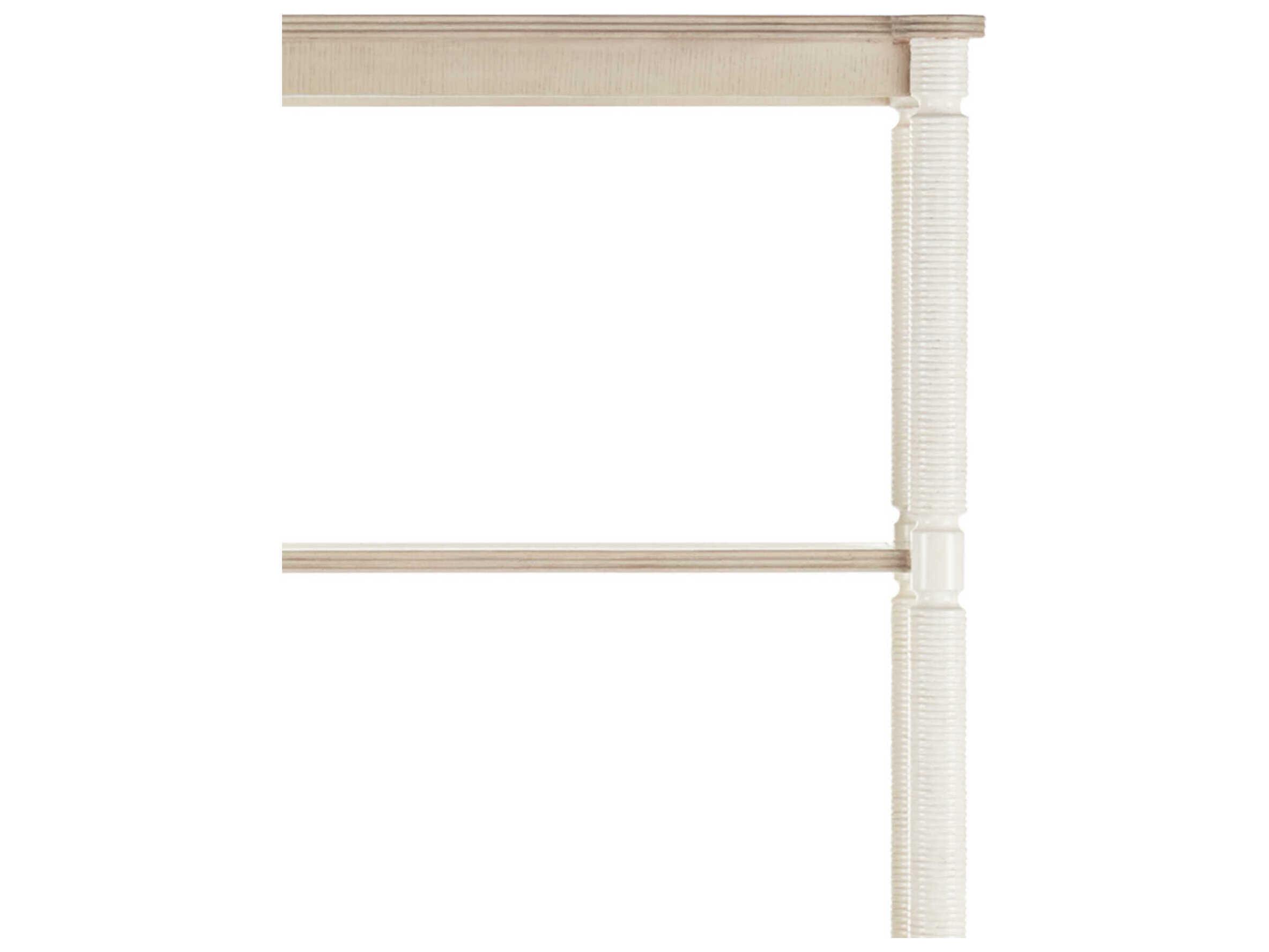 Currey & Company Aster Off White / Fog Brass Etagere