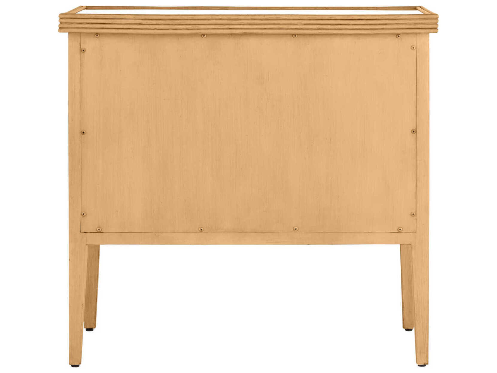 Currey & Company Santos 3-Drawers Brown Mahogany Wood Dresser