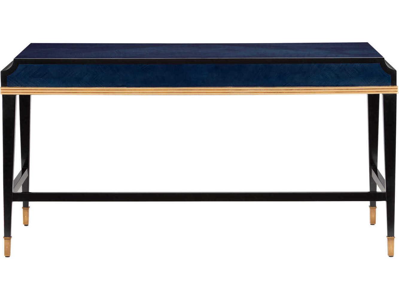 Currey & Company Kallista Black Hardwood Secretary Desk