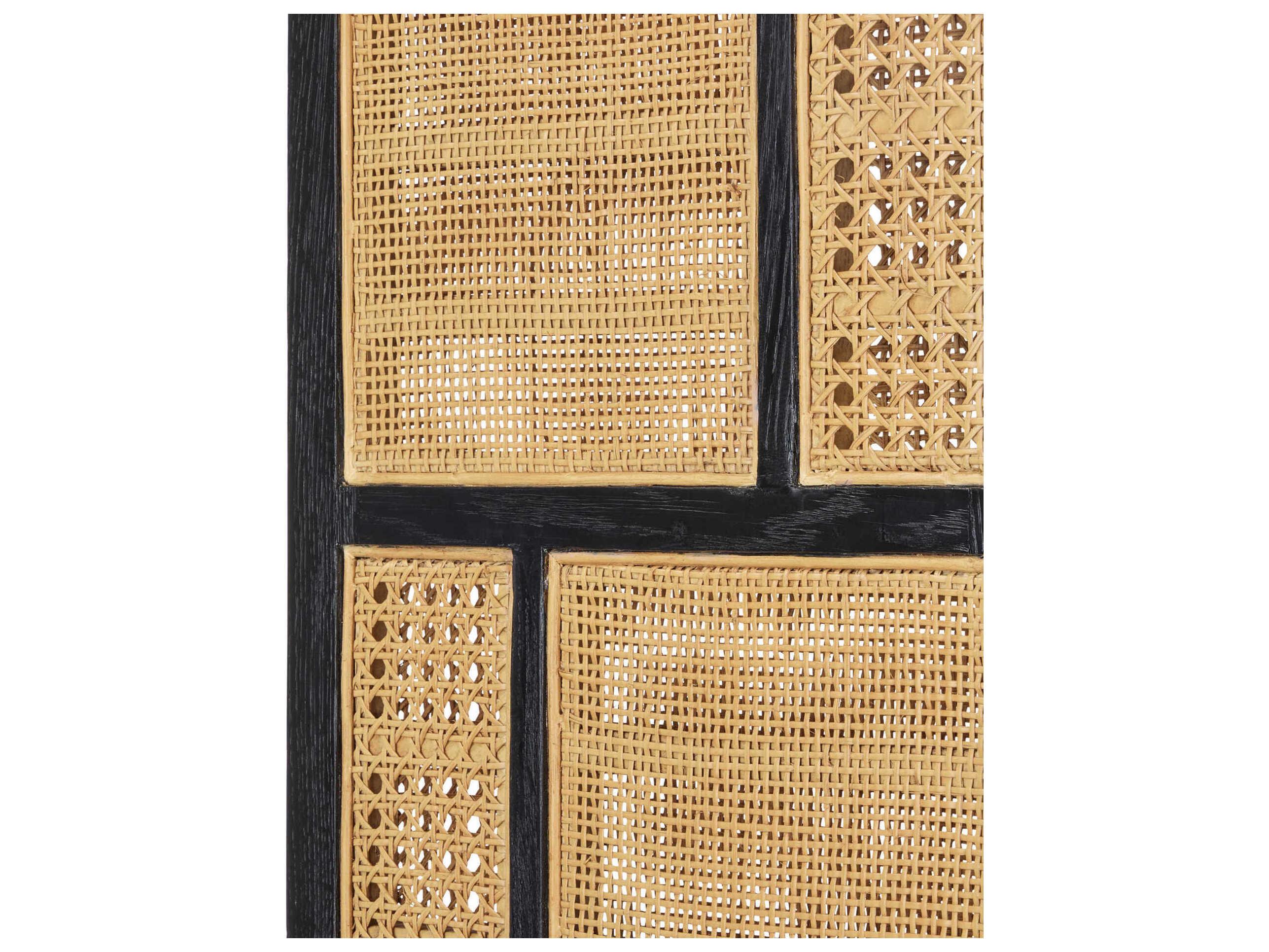 Currey & Company Anisa Caviar Black / Natural Etagere