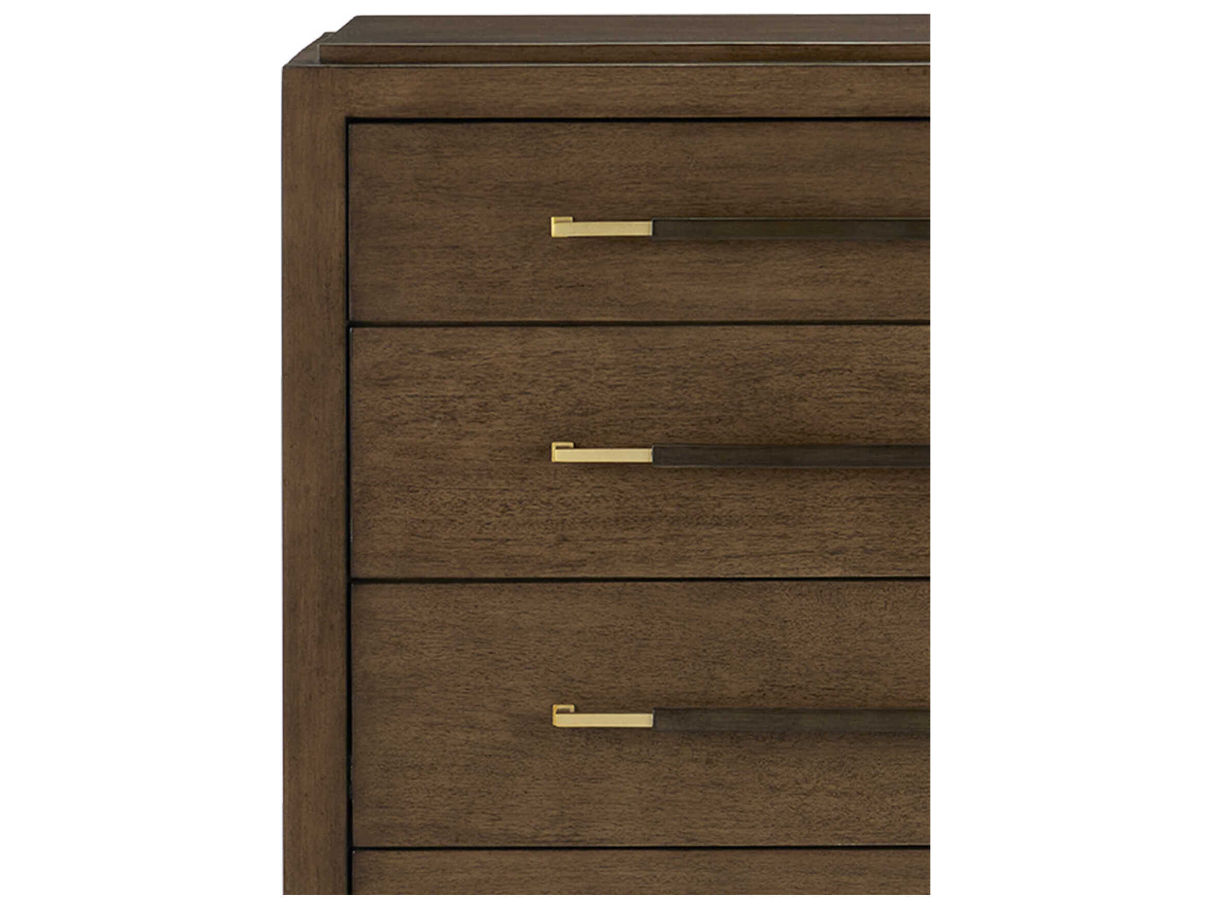 Currey & Company Verona 5-Drawers Coffee Brown Mahogany Wood Accent Chest