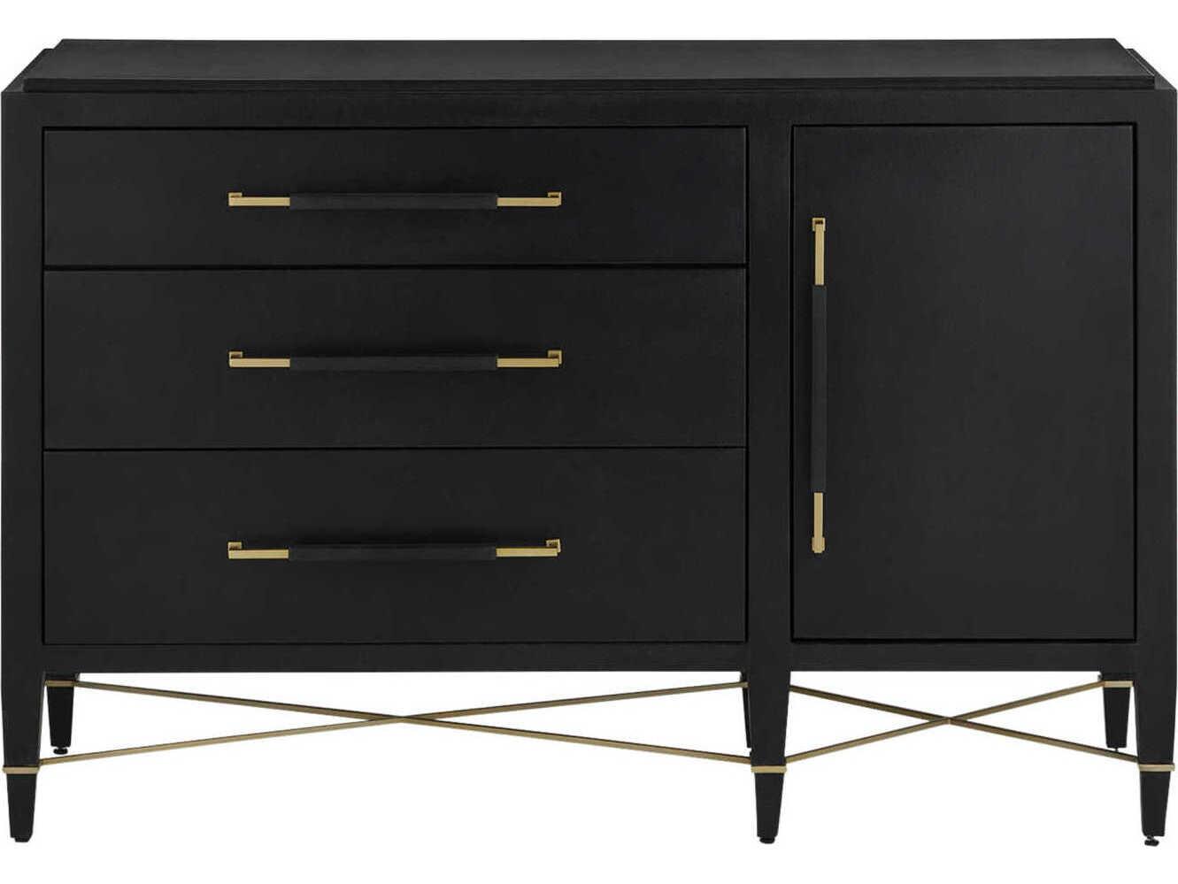 Currey & Company Verona 3-Drawers Mahogany Wood Dresser