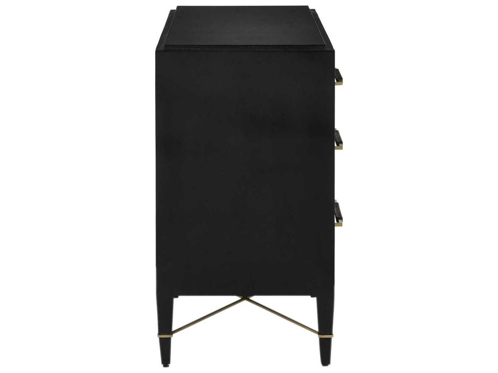 Currey & Company Verona 3-Drawers Mahogany Wood Dresser