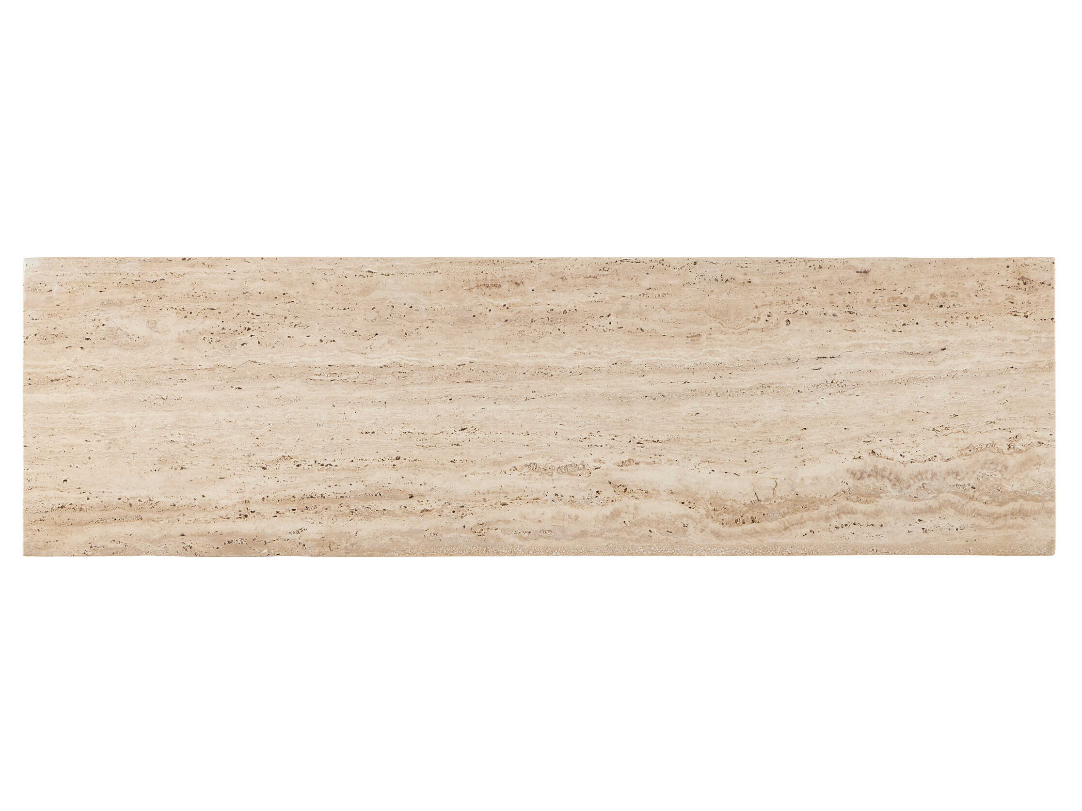 Currey & Company Demi 48" Rectangular Stone Natural Beige Console Table