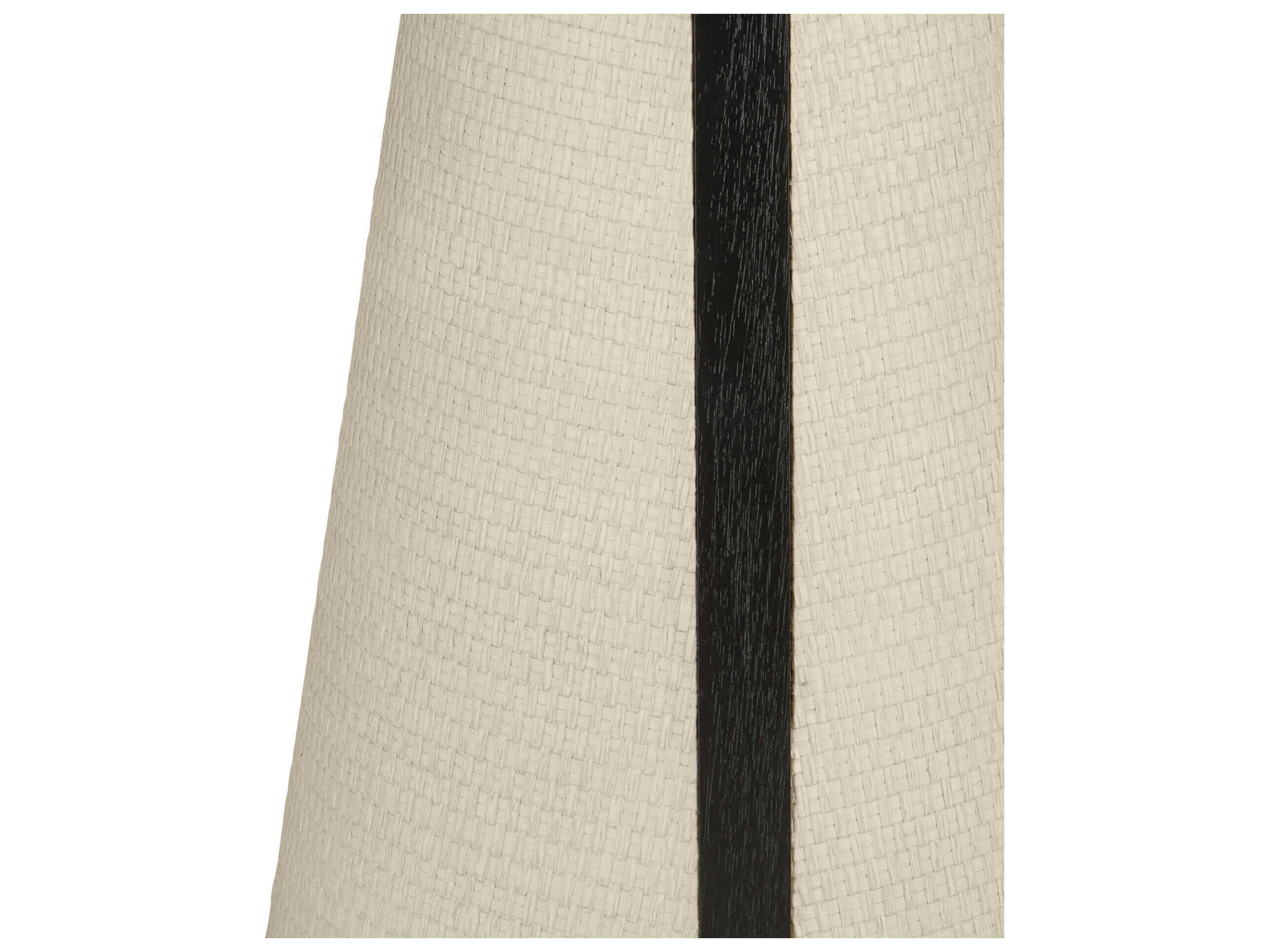 Currey & Company Deanna 22" Round Wood Ivory Black End Table