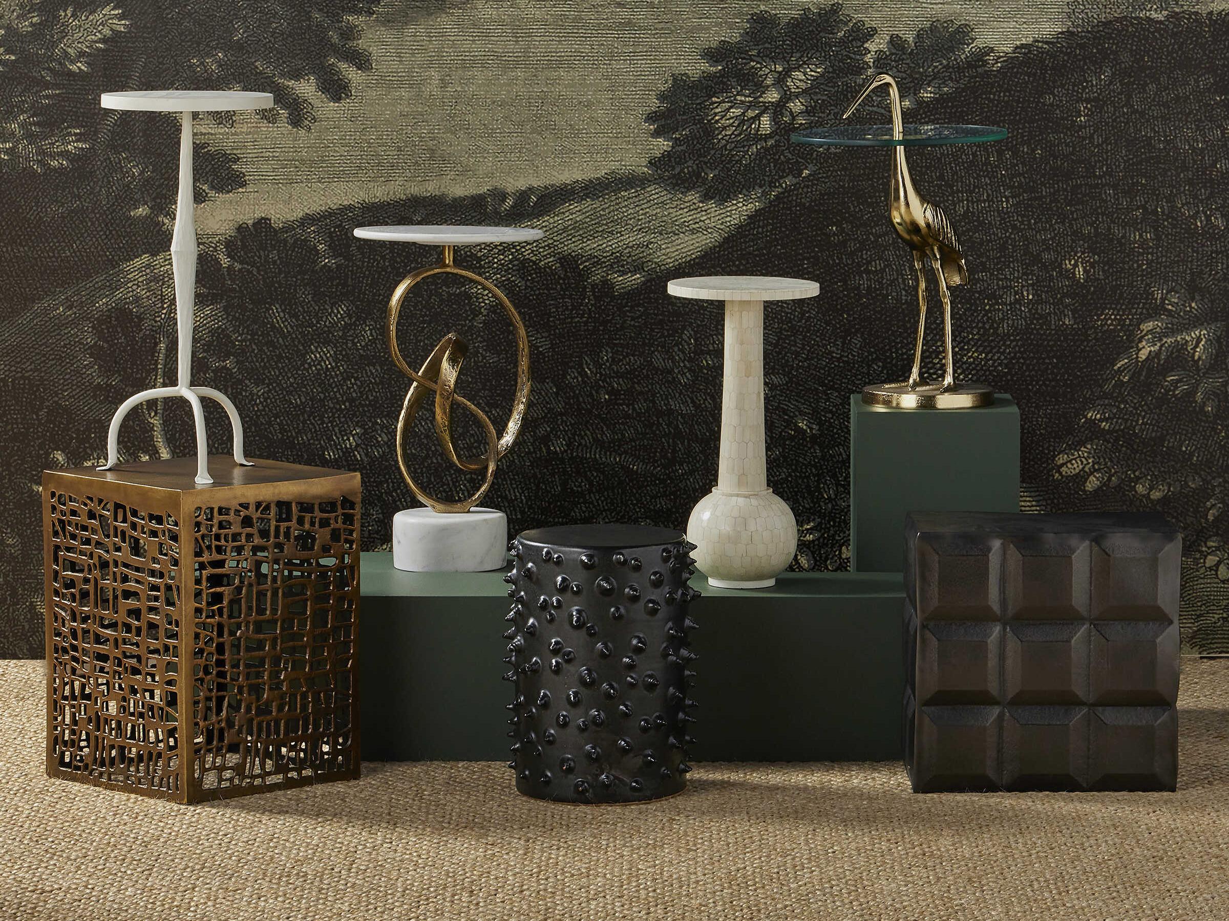 Currey & Company Osa Round End Table