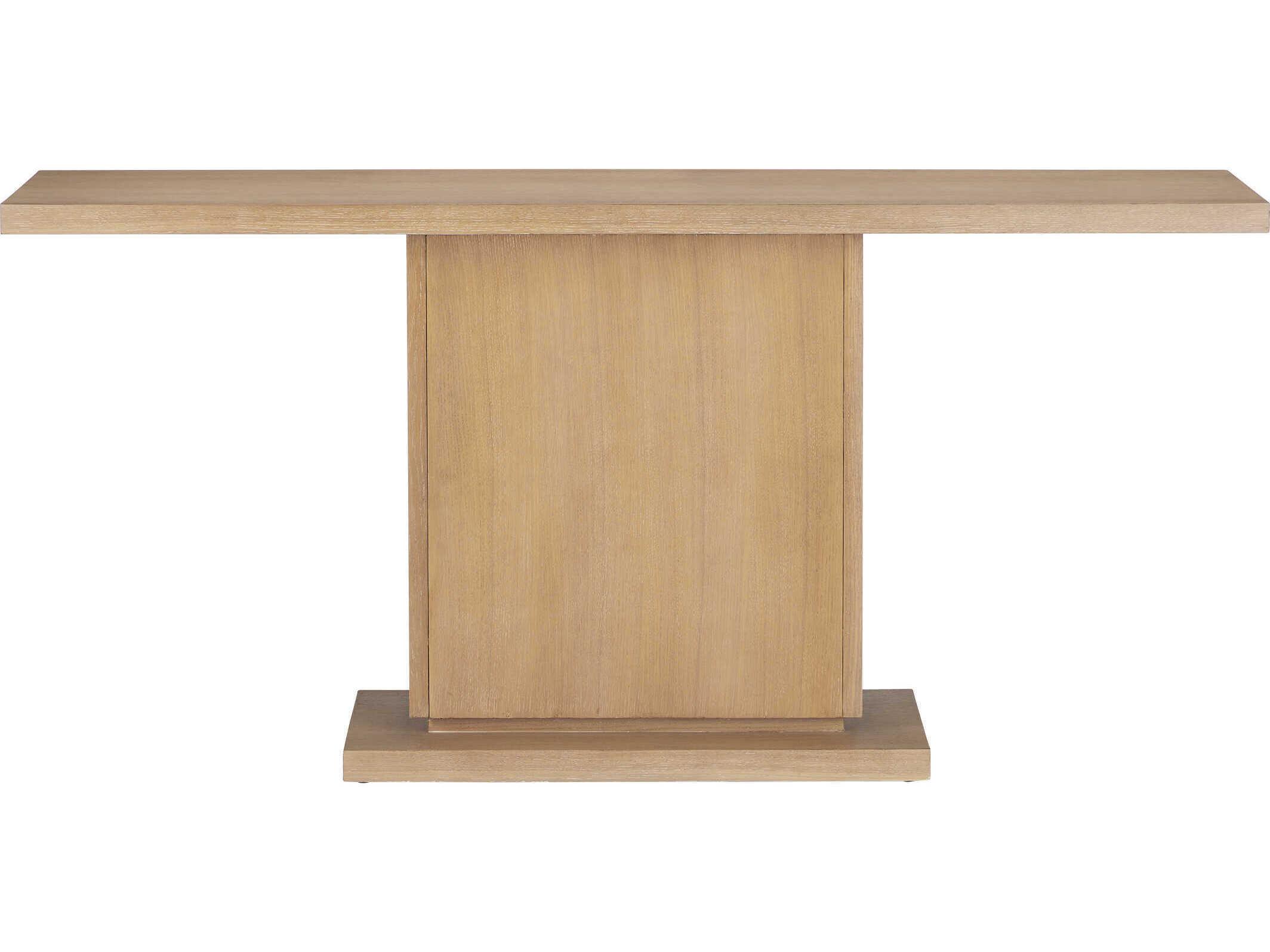 Currey & Company Morombe Rectangular Wood Washed Oak Console Table