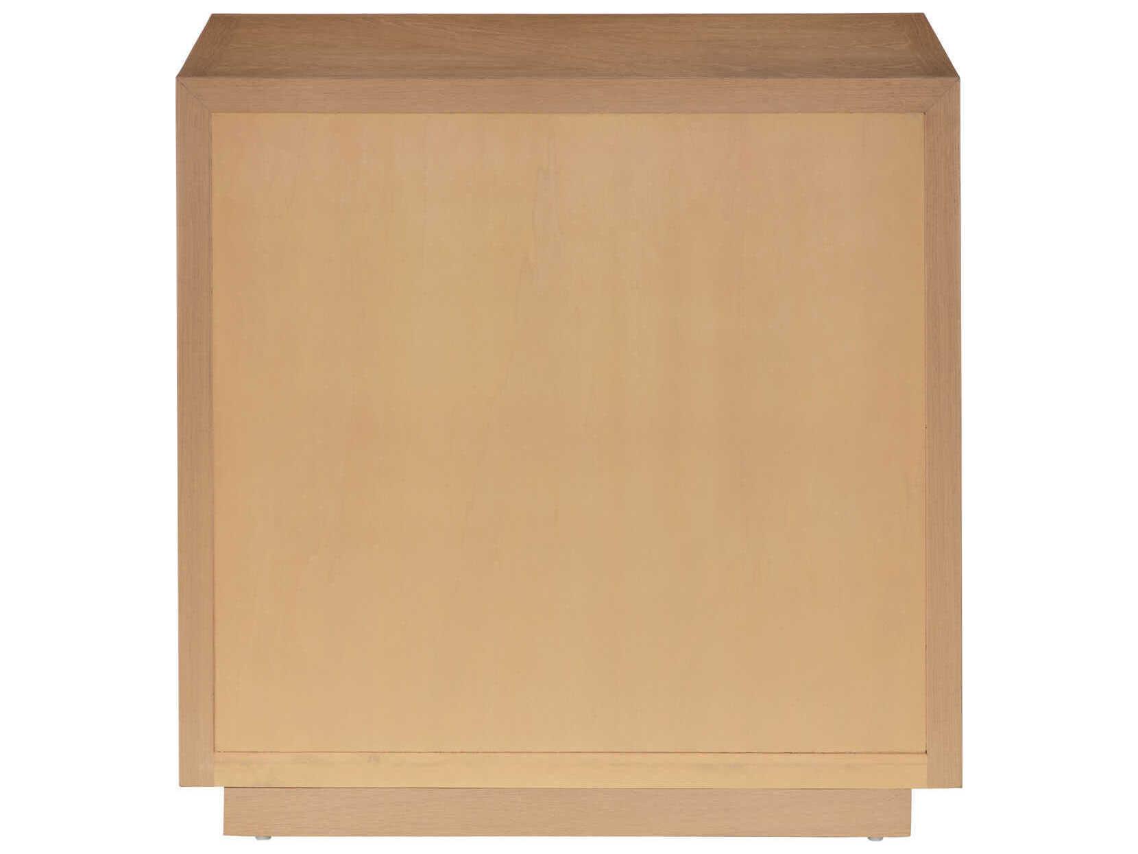 Currey & Company Margot 3-Drawers Oak Wood Nightstand