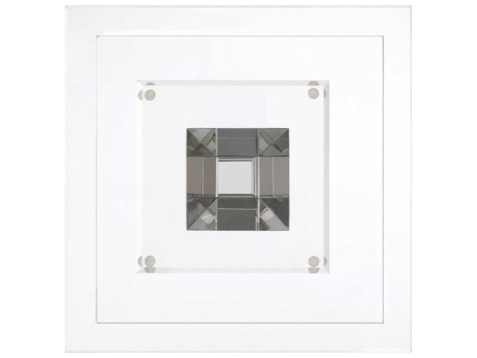 Currey & Company Tiana Square Clear End Table