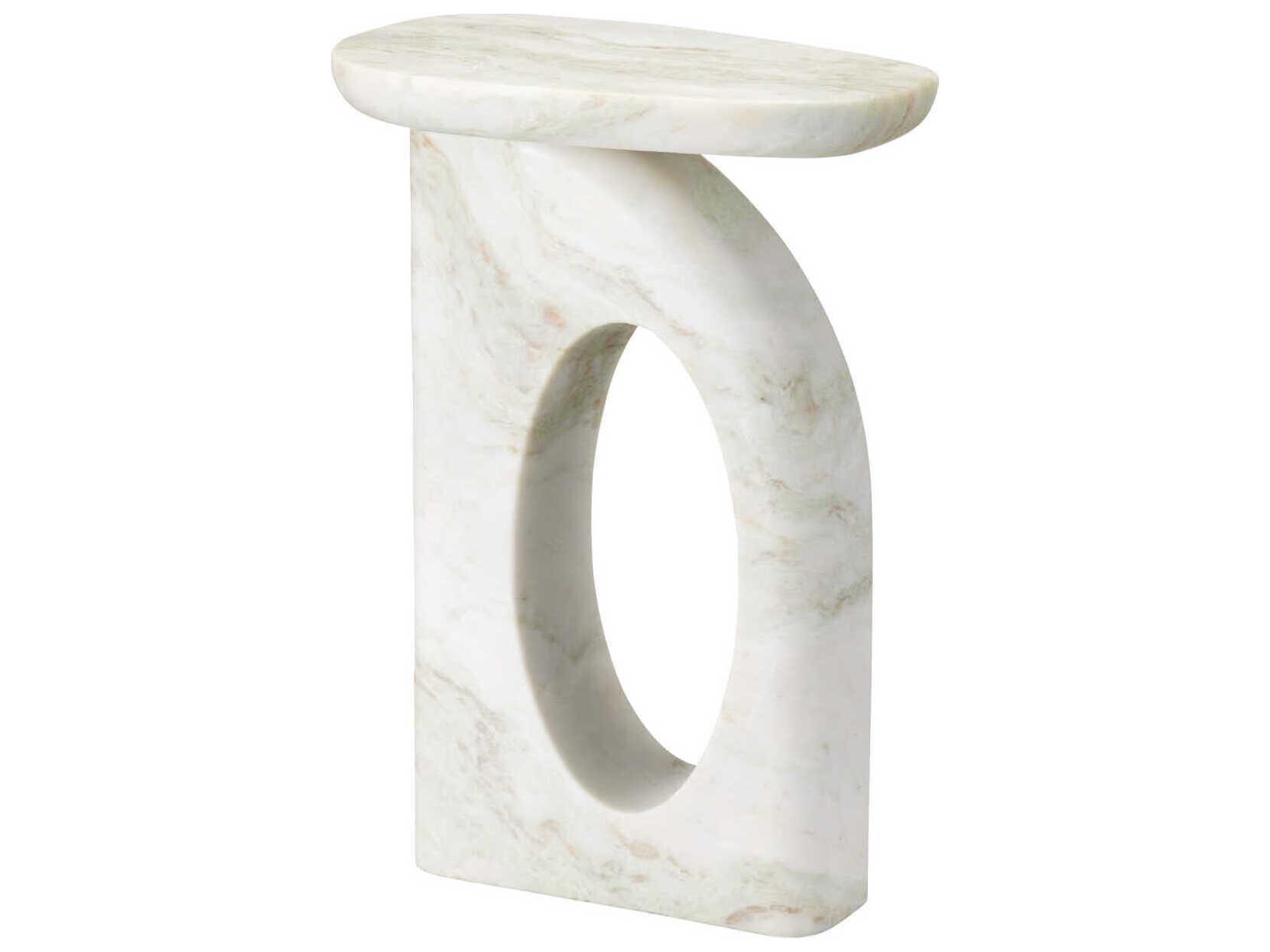 Currey & Company Bilbao Oval Onyx End Table