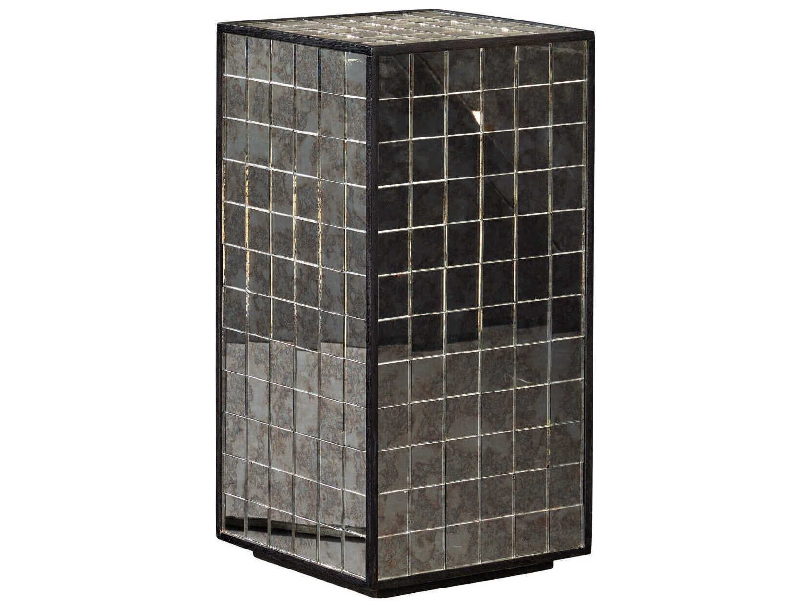 Currey & Company Mosaico Square Glass End Table