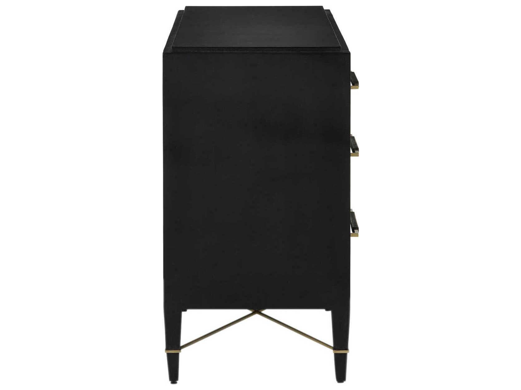 Currey & Company Verona Black 6-Drawers Dresser