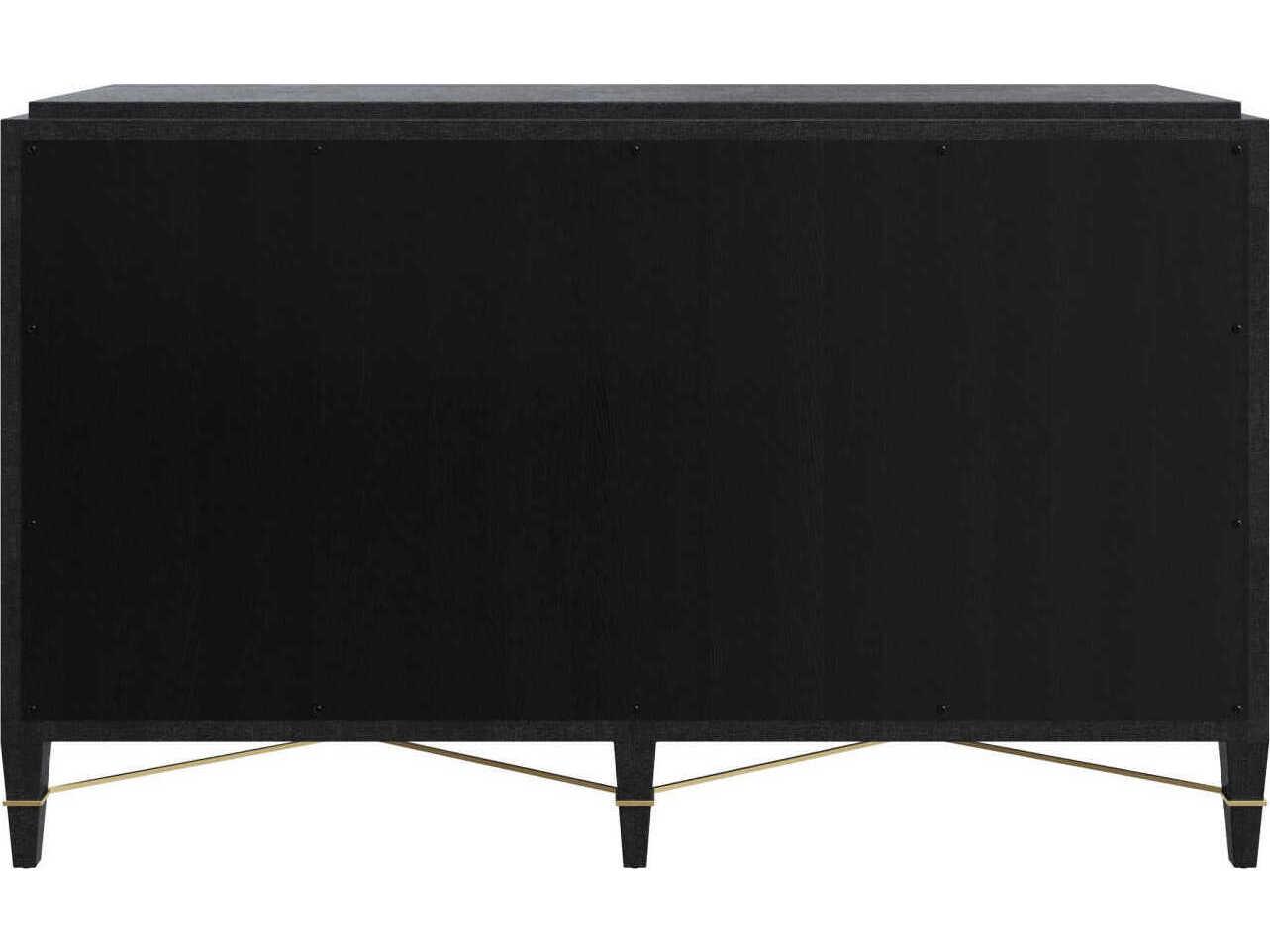 Currey & Company Verona Black 6-Drawers Dresser